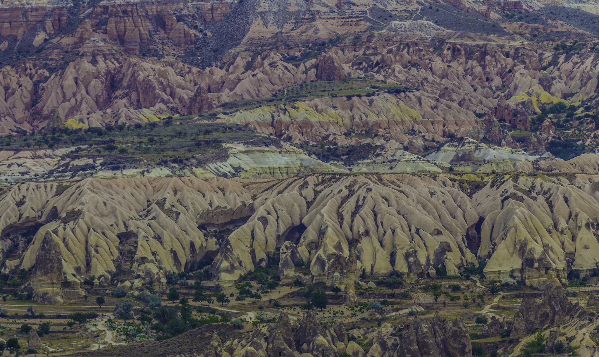 colored mountains