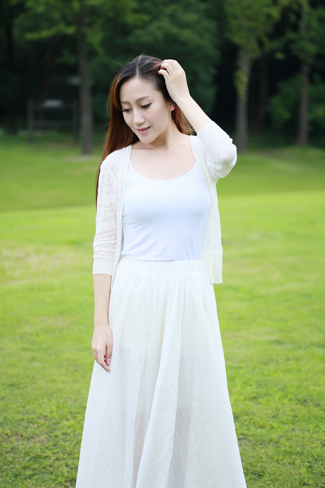 夸赞一个微胖的女生穿裙子真好看