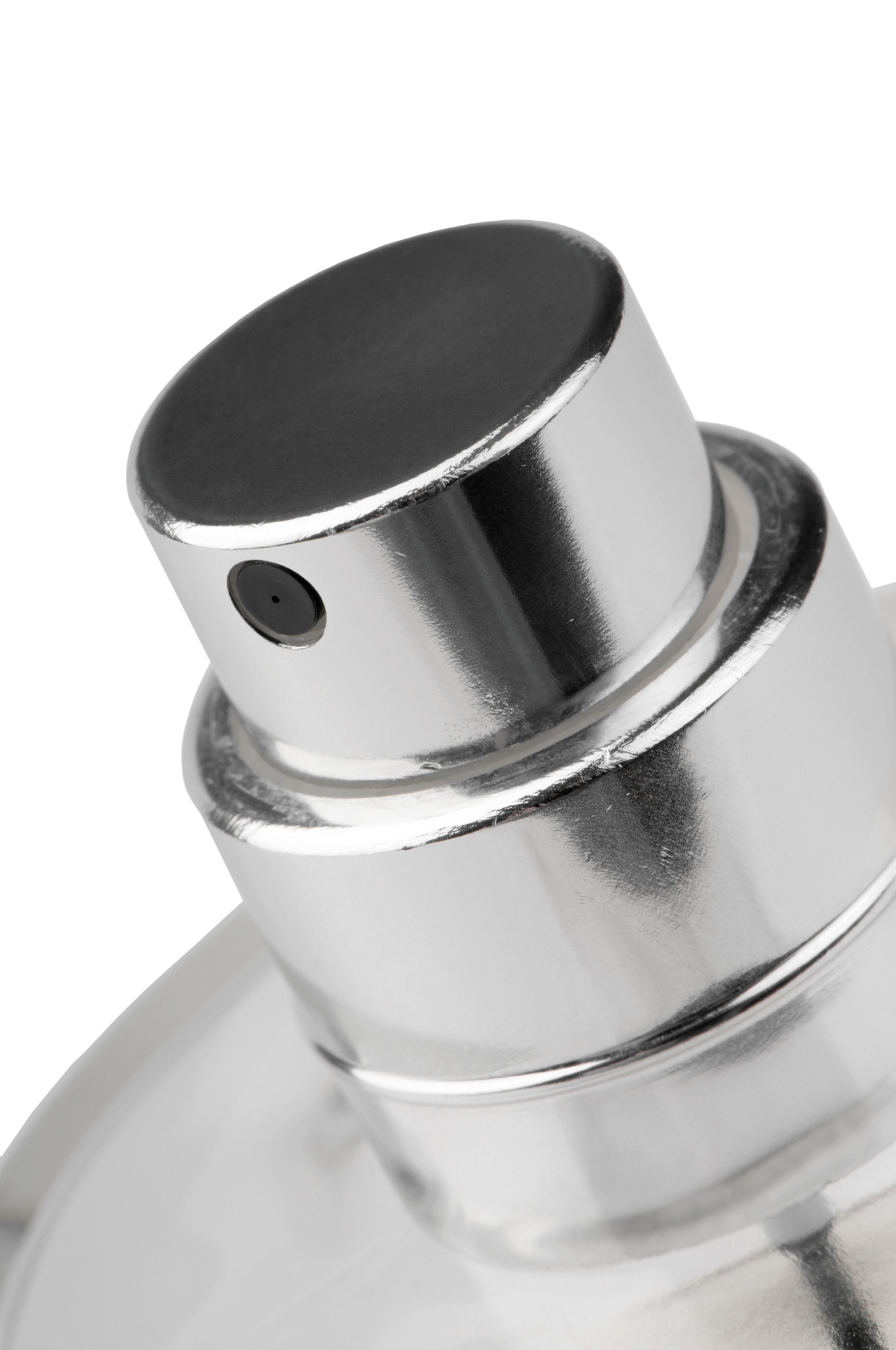 perfume bottle  close-up isolated on white background
