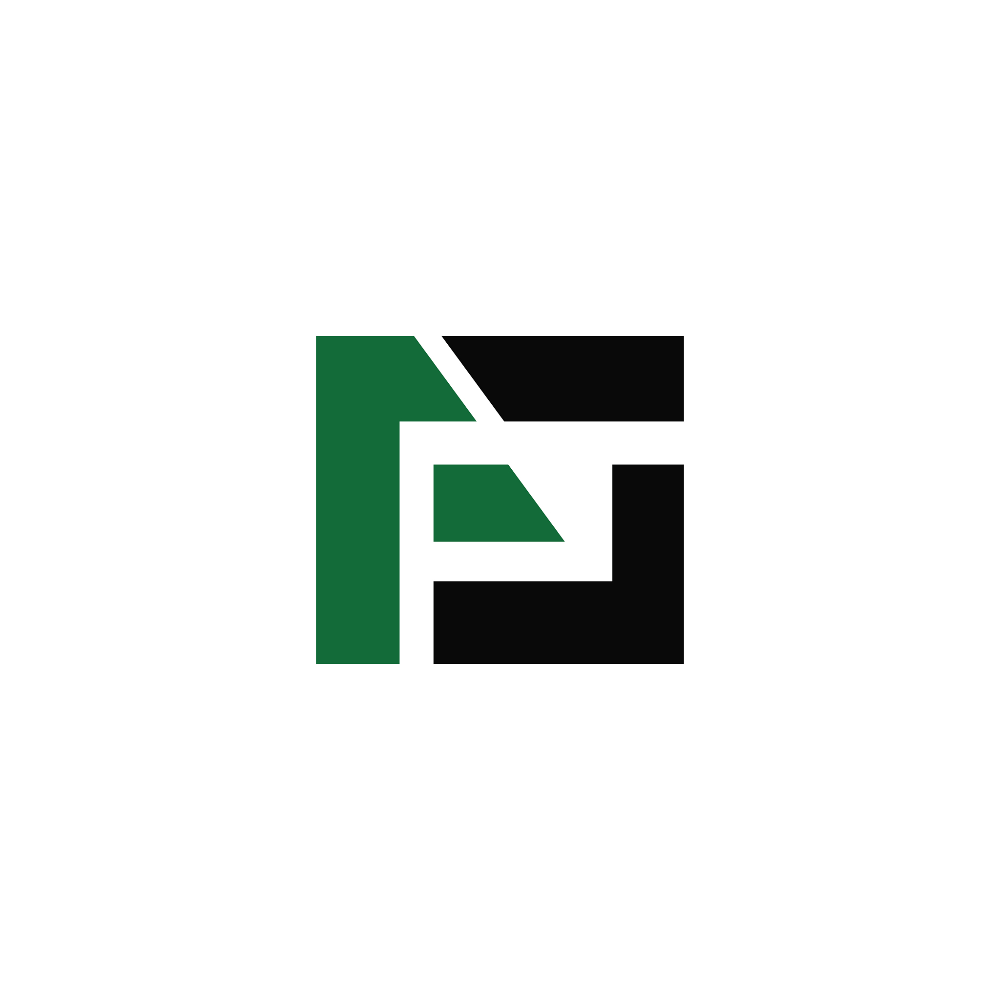 initial letter fc or cf logo design template