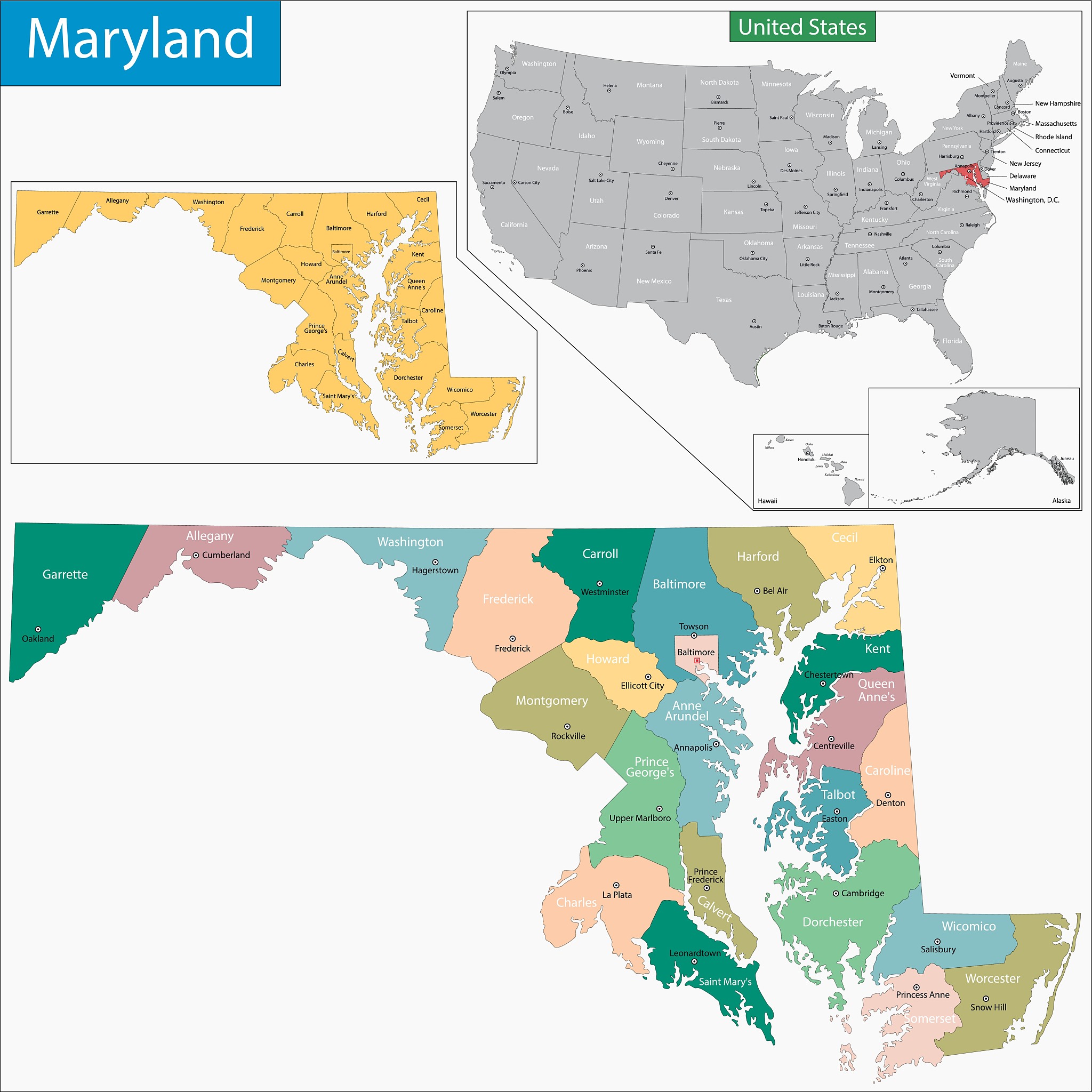 maryland map