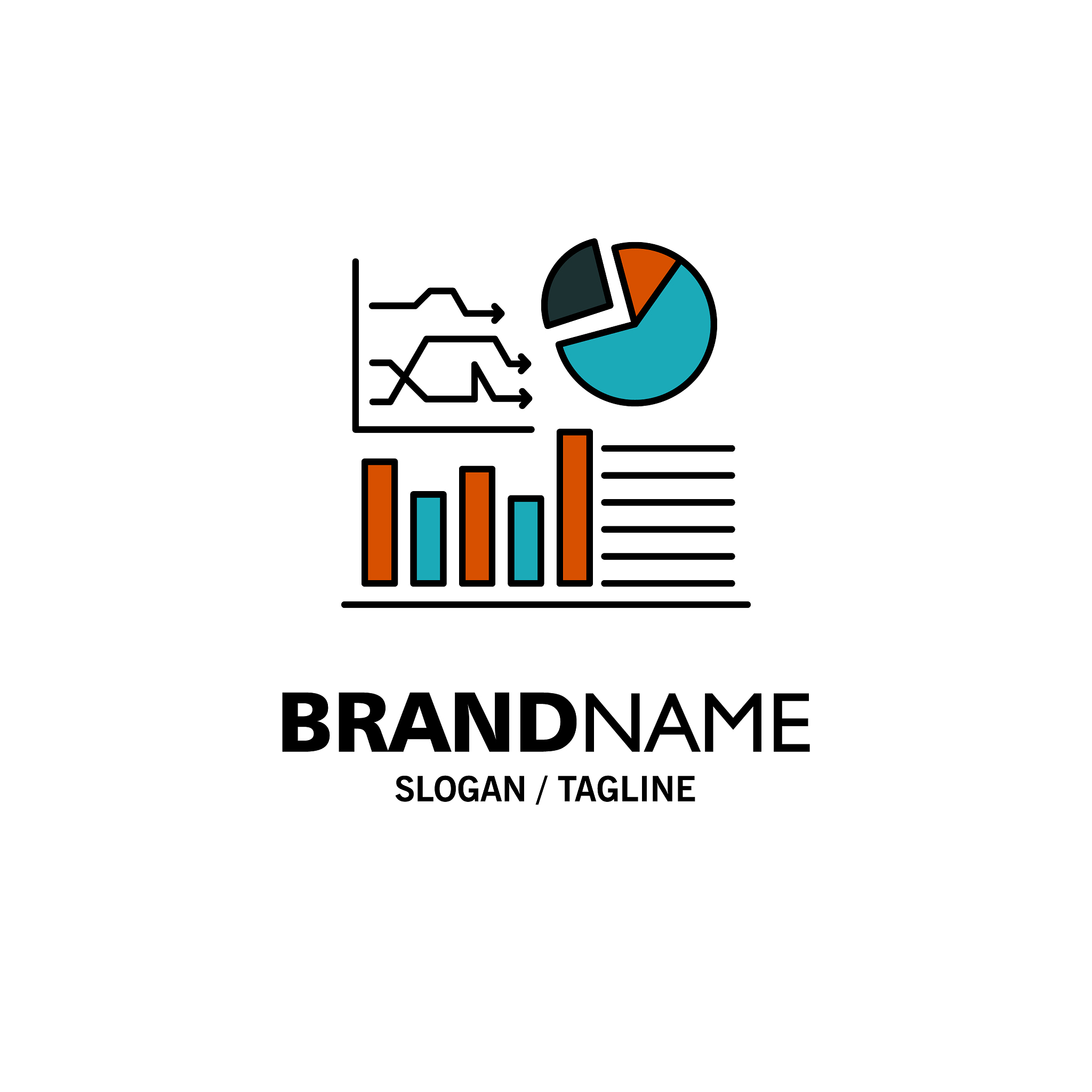 graph success flowchart business business logo