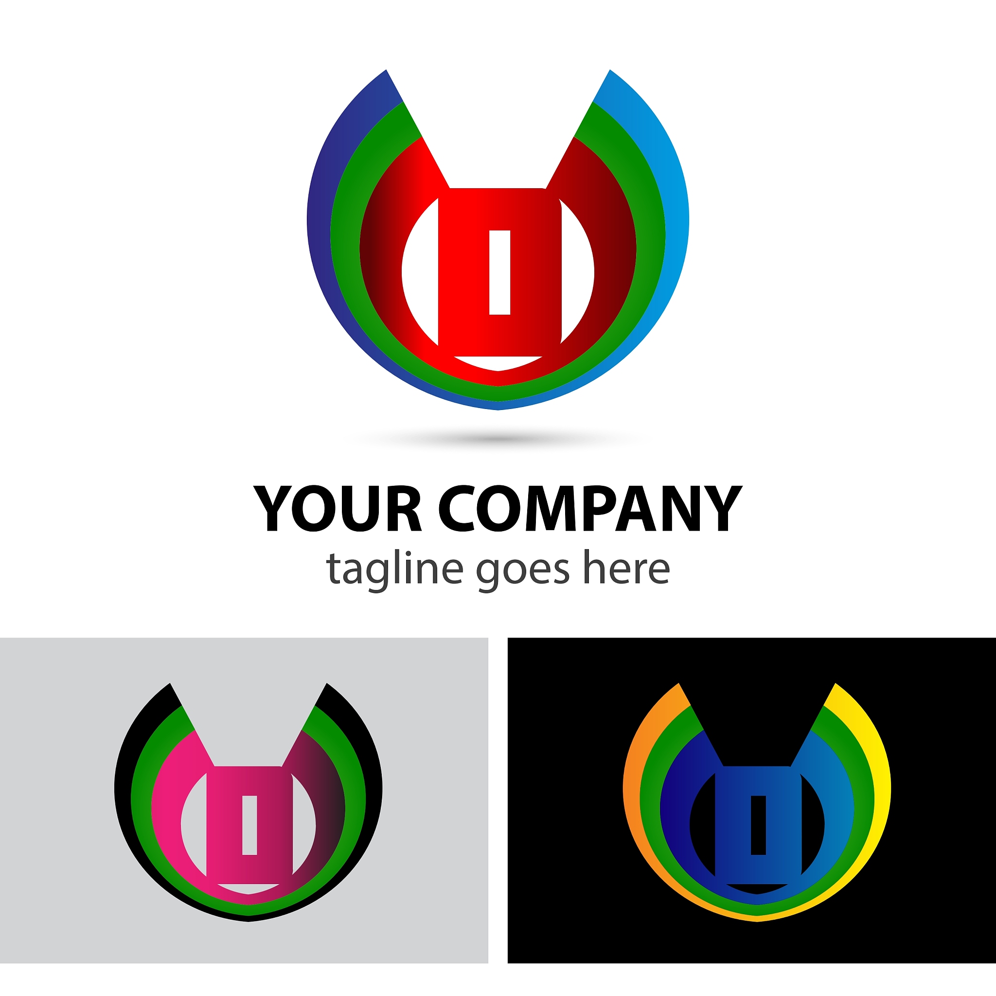 logo letter o company design template