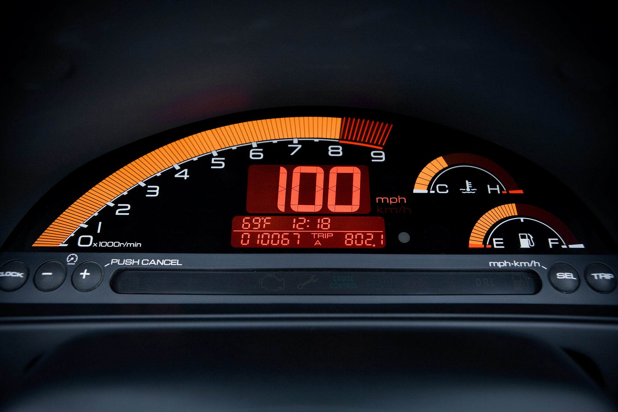 100mph digital car gauge