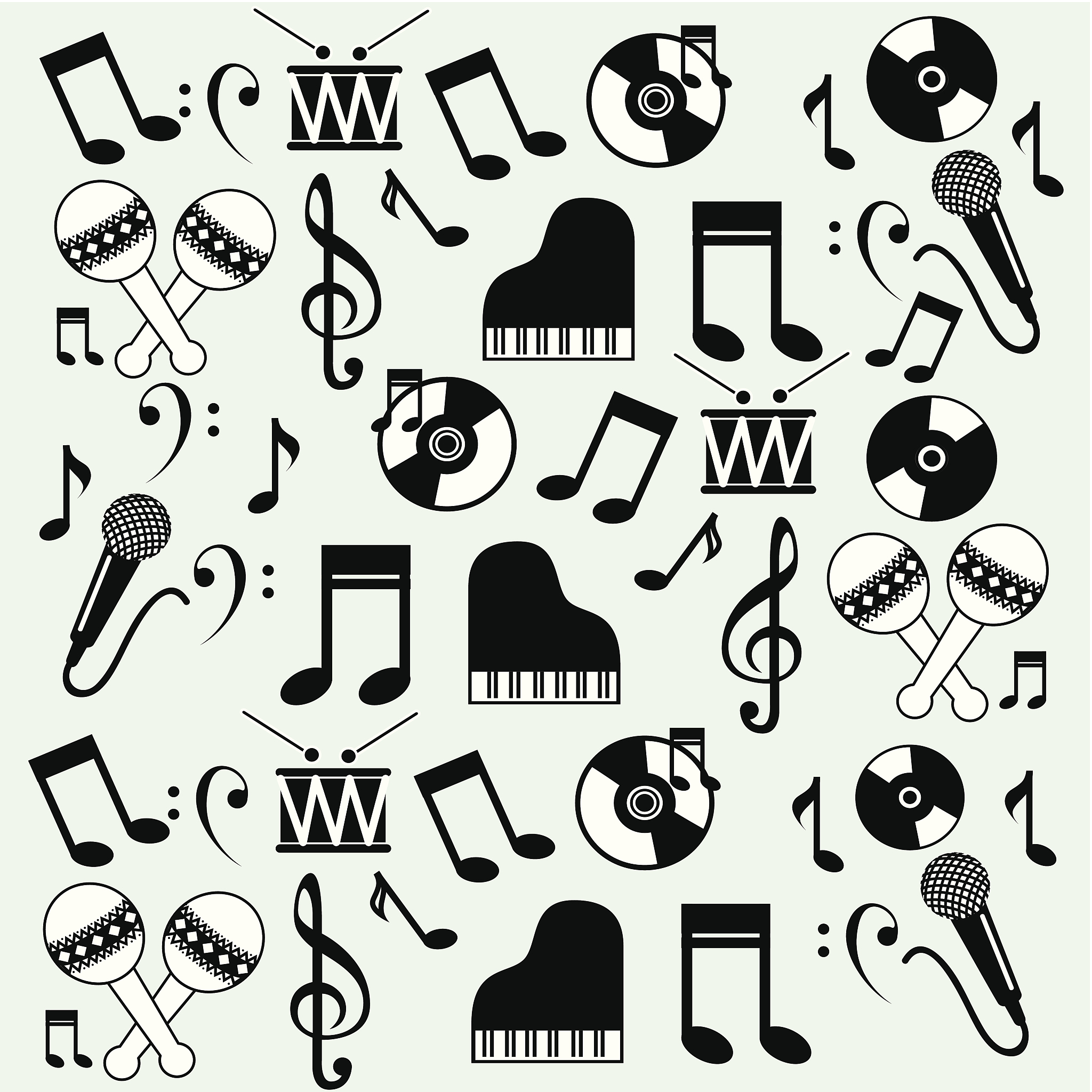 music icons background