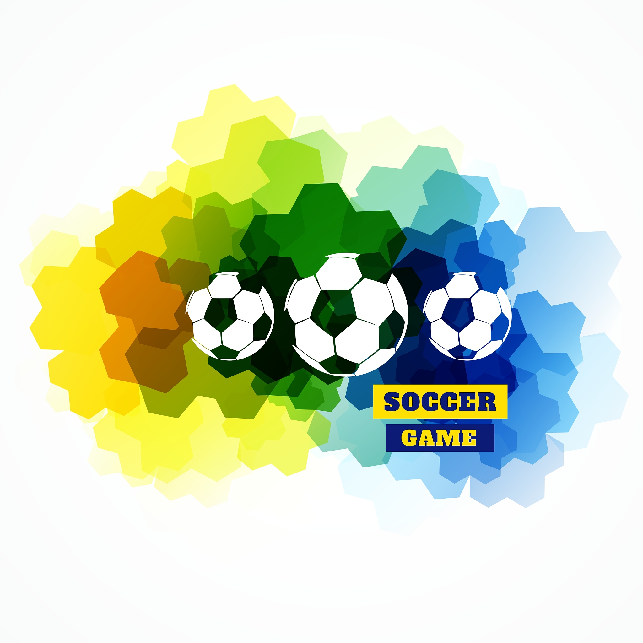 colorful football design