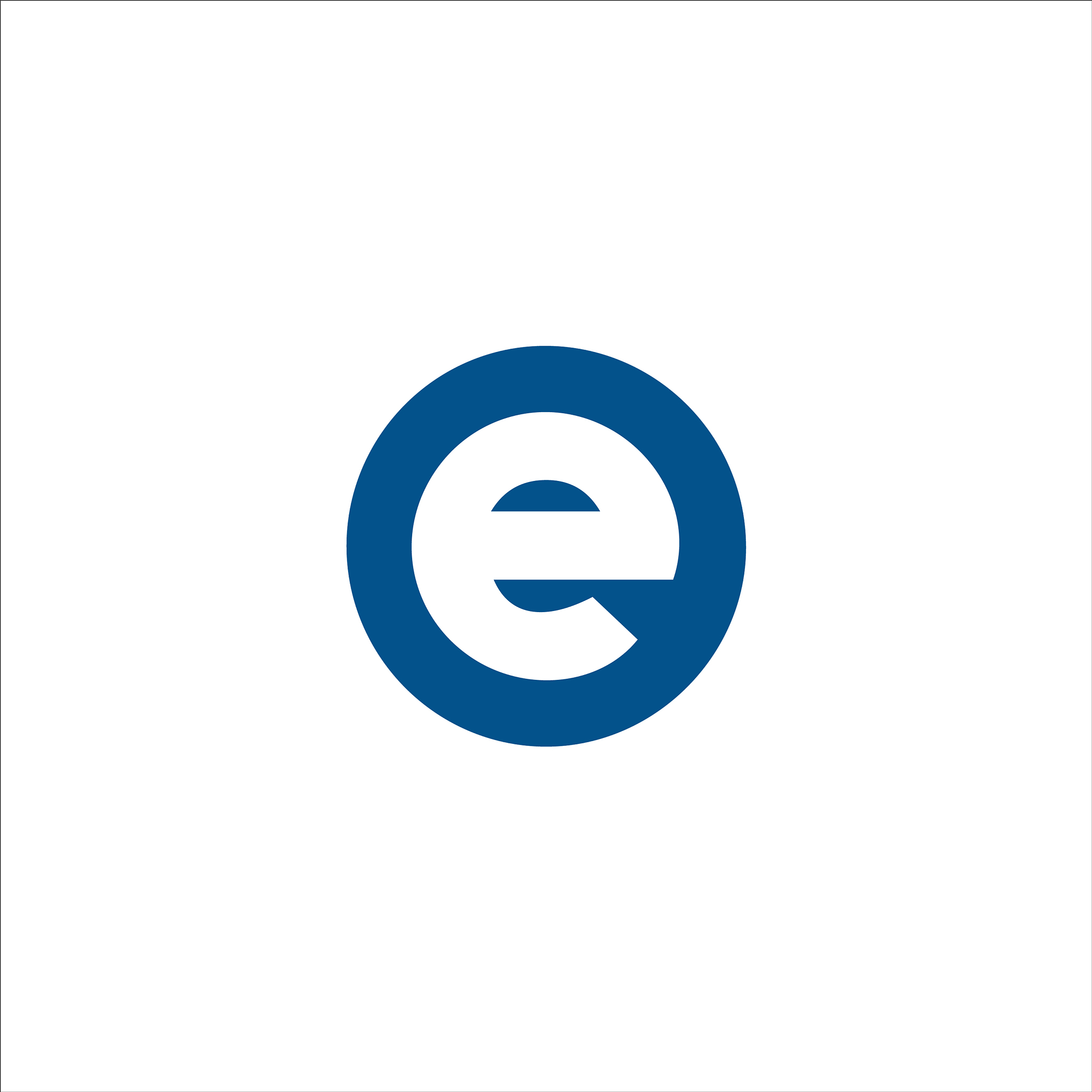 initial letter eo or oe logo design template