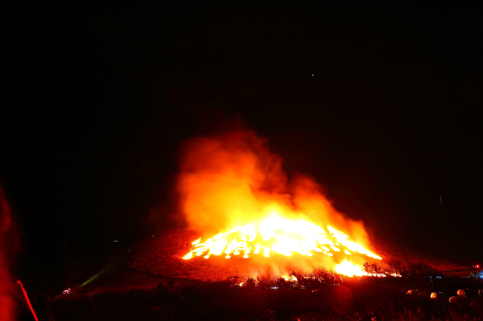 jeju bird star rise fire festival, fireworks, rise and burn
