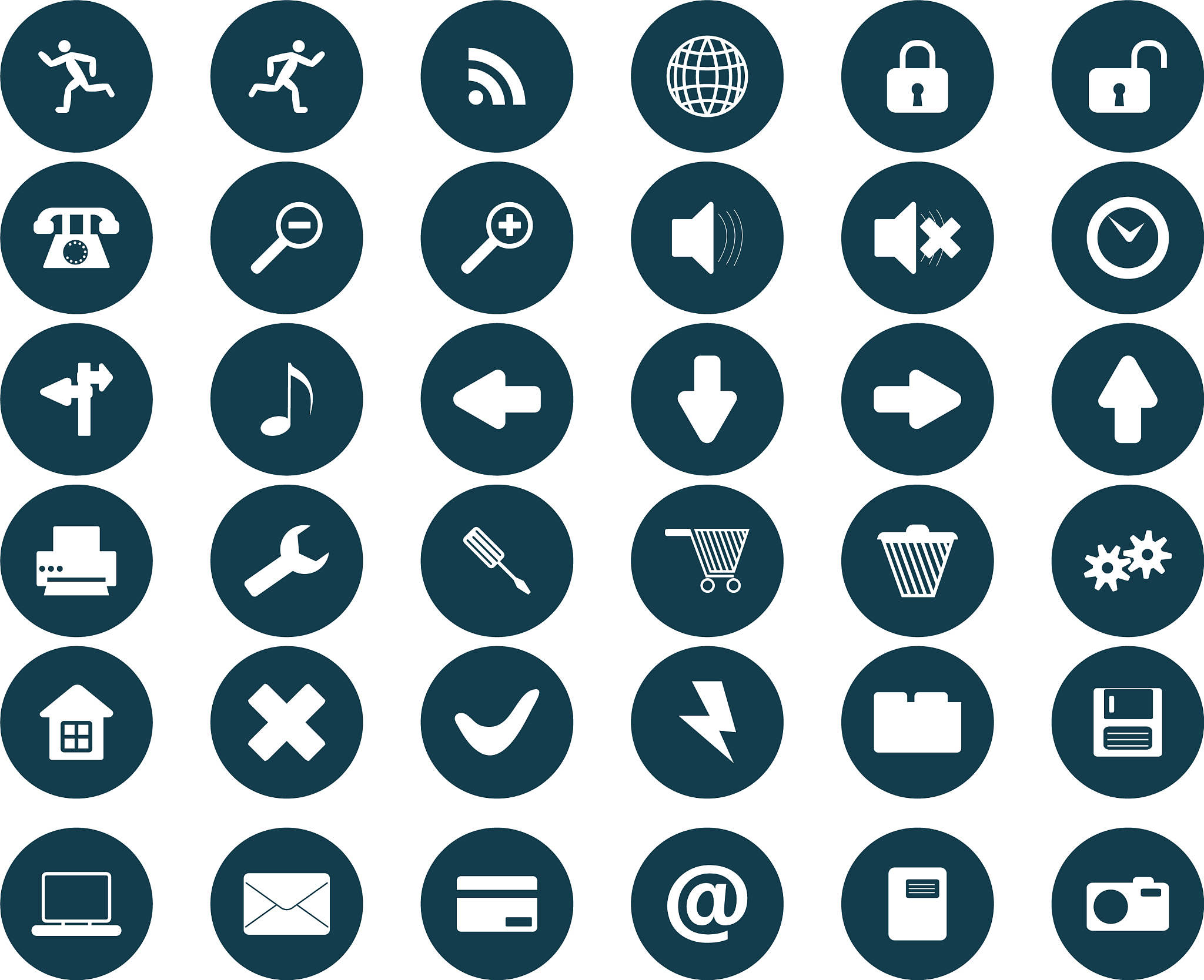 round icons set