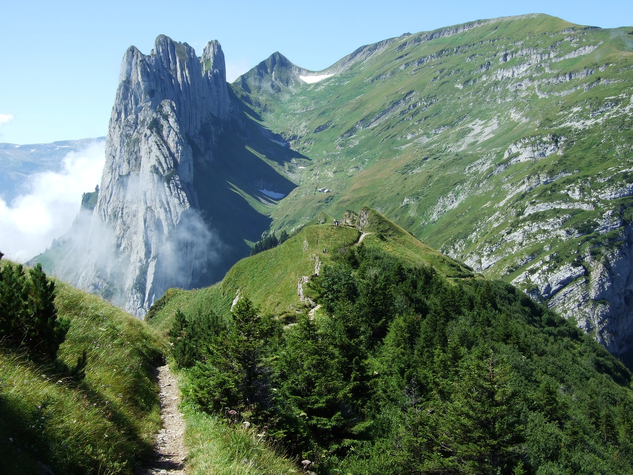 landscape and environment of alpstein mountain range