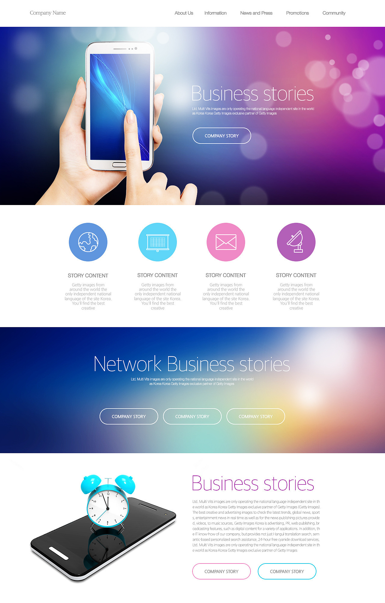 business web template