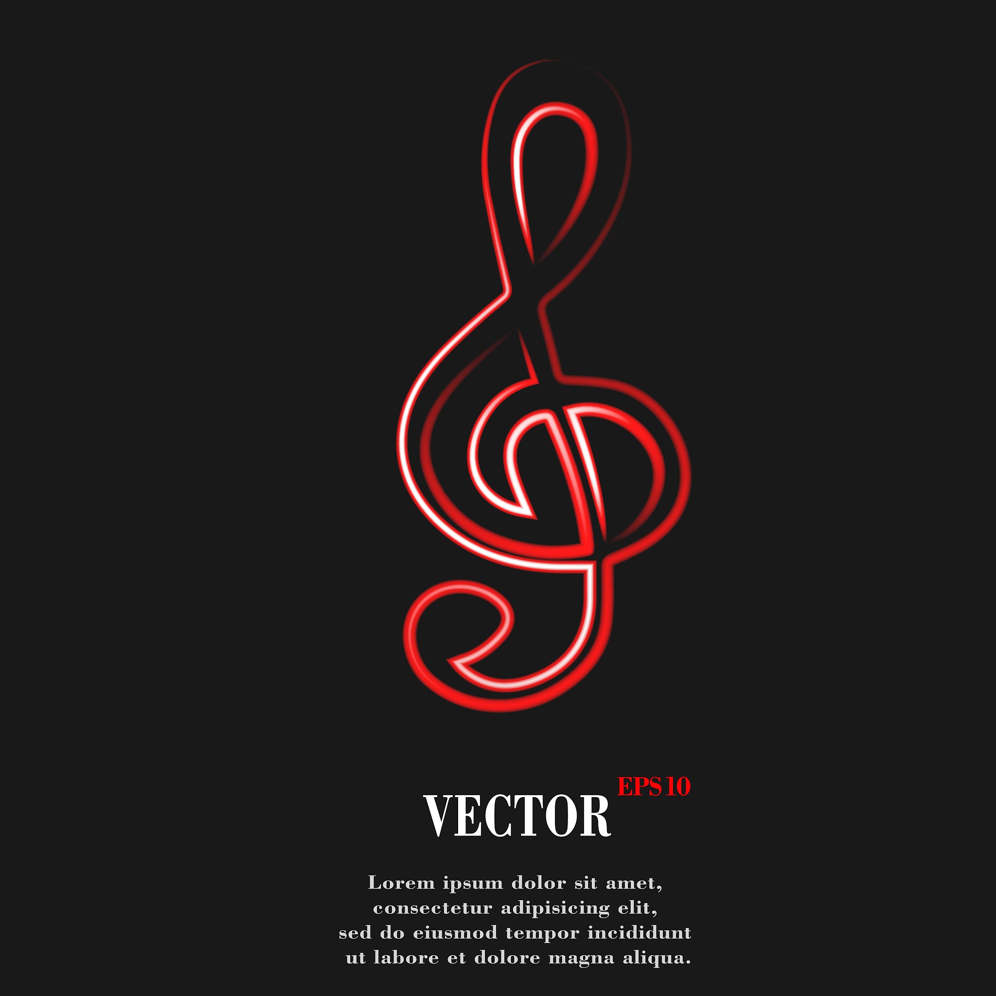 music elements notes web icon, flat design