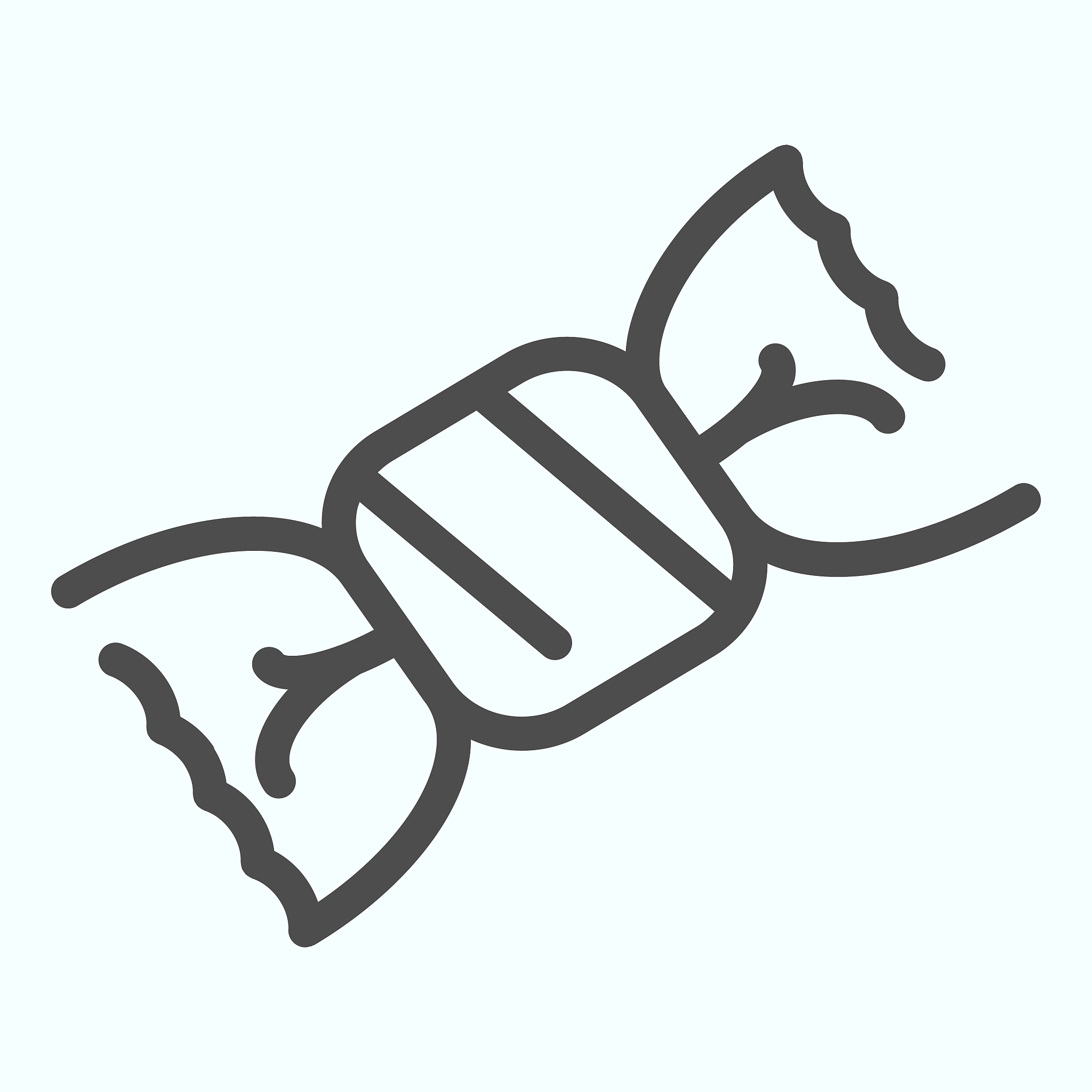 candy line icon. chocolate candy vector illustration isolated on