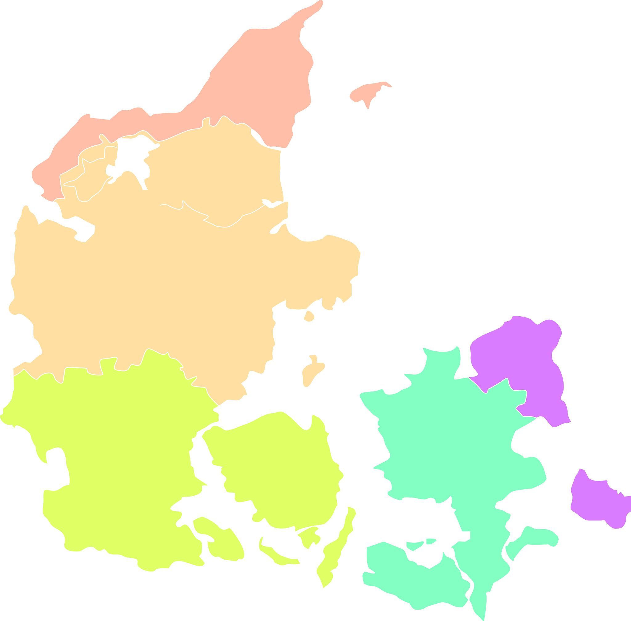abstract country map