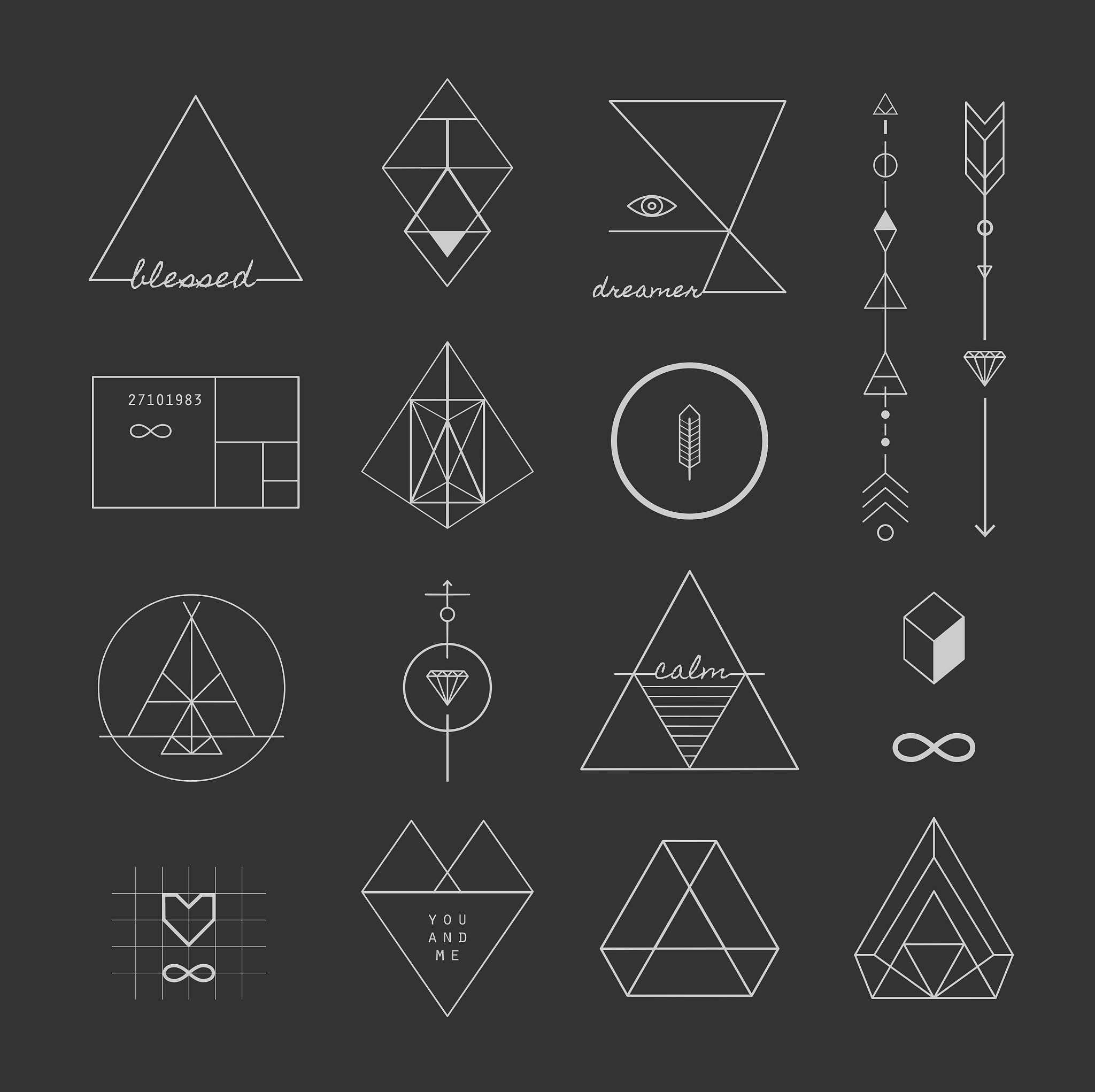 平面を埋め尽くすことができる正多角形: 正三角形、正四角形、正六角形