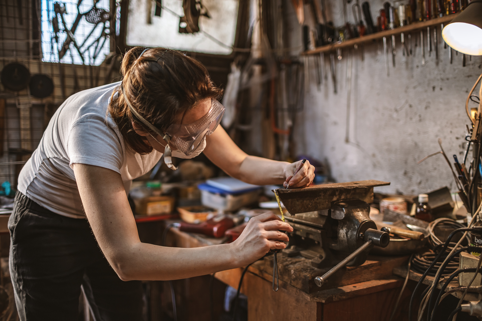 woman worker in the workshop