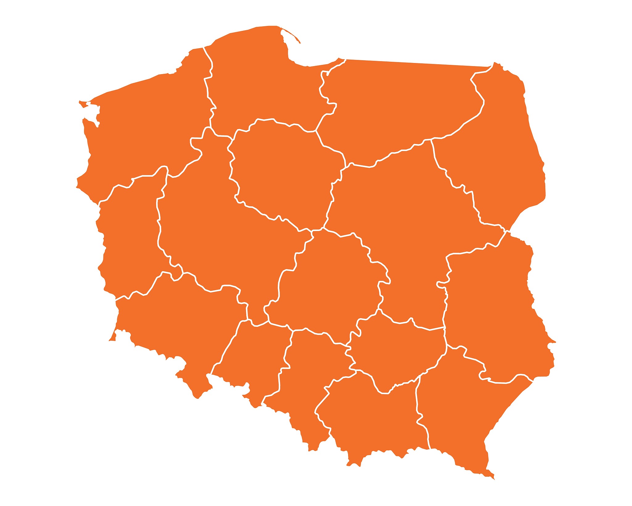 map of poland