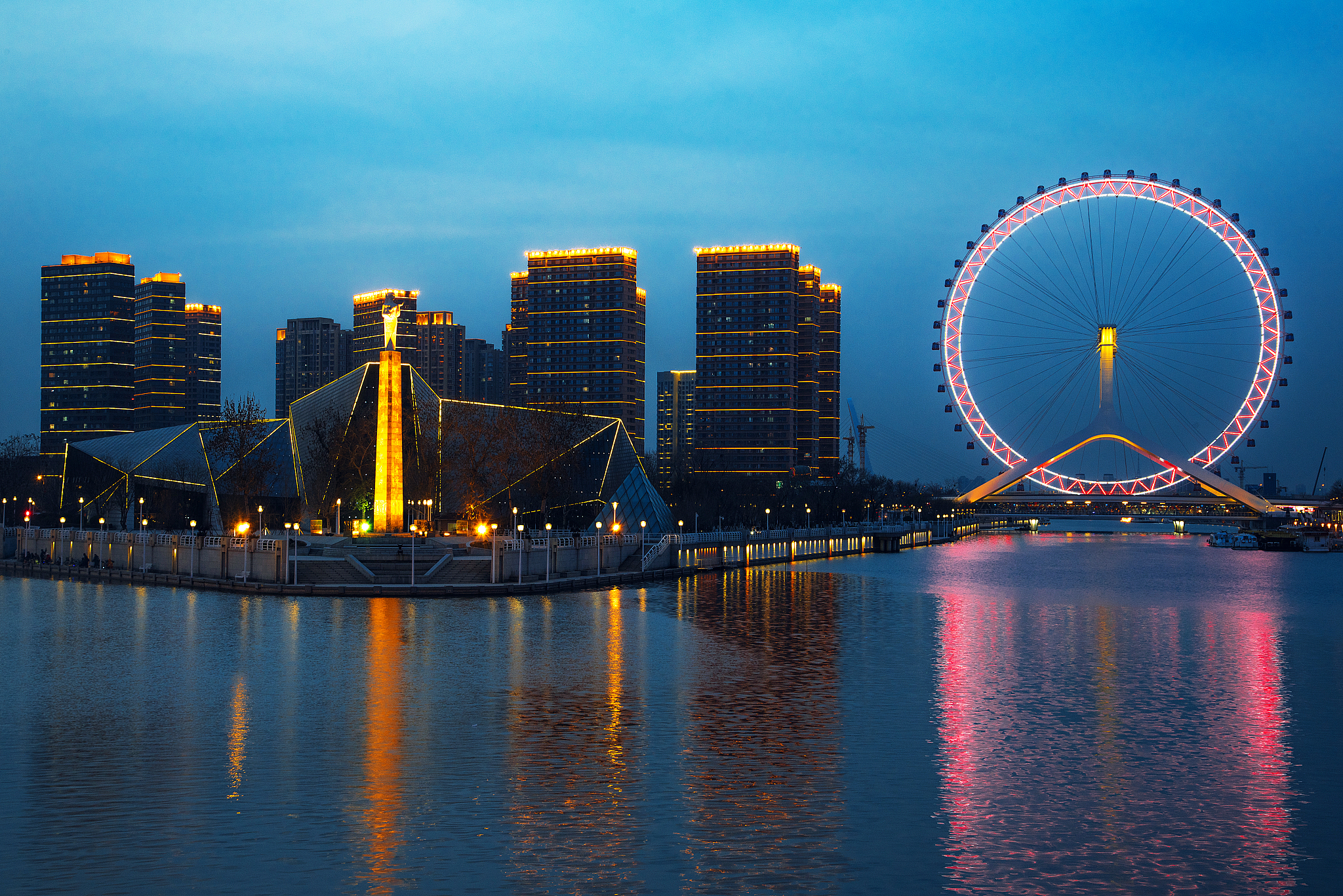 天津之眼夜景
