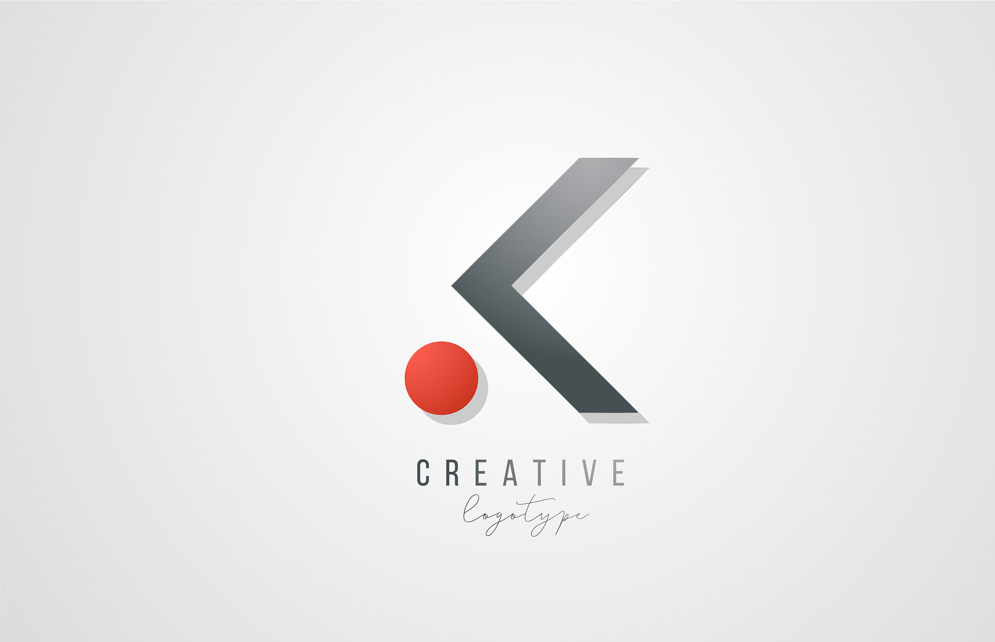 letter k logo alphabet icon design template