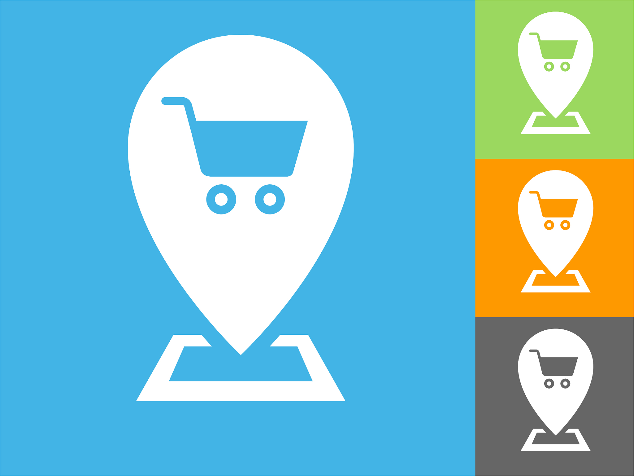 shopping store map pointer icon