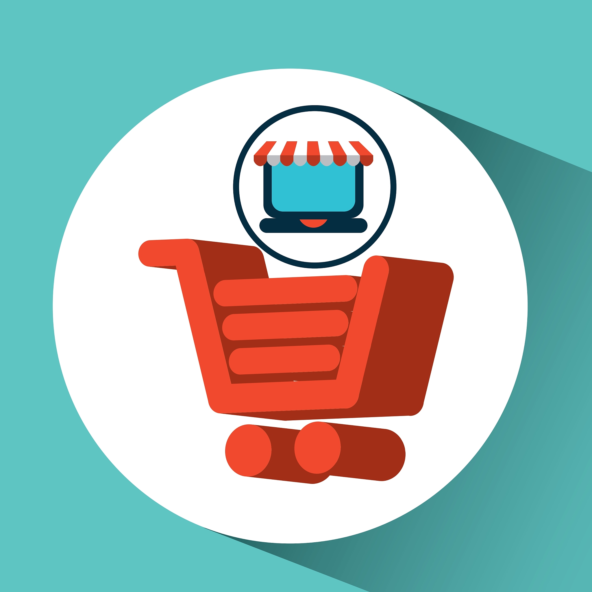 online shopping cart concept