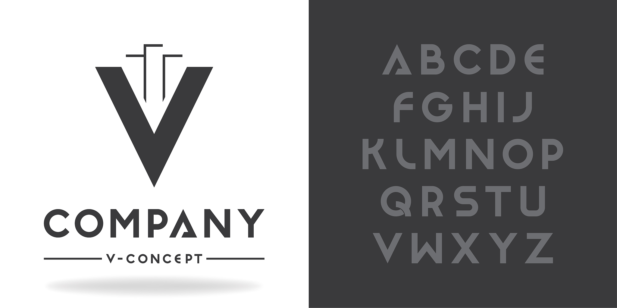 real estate, business logo template. font character design with 