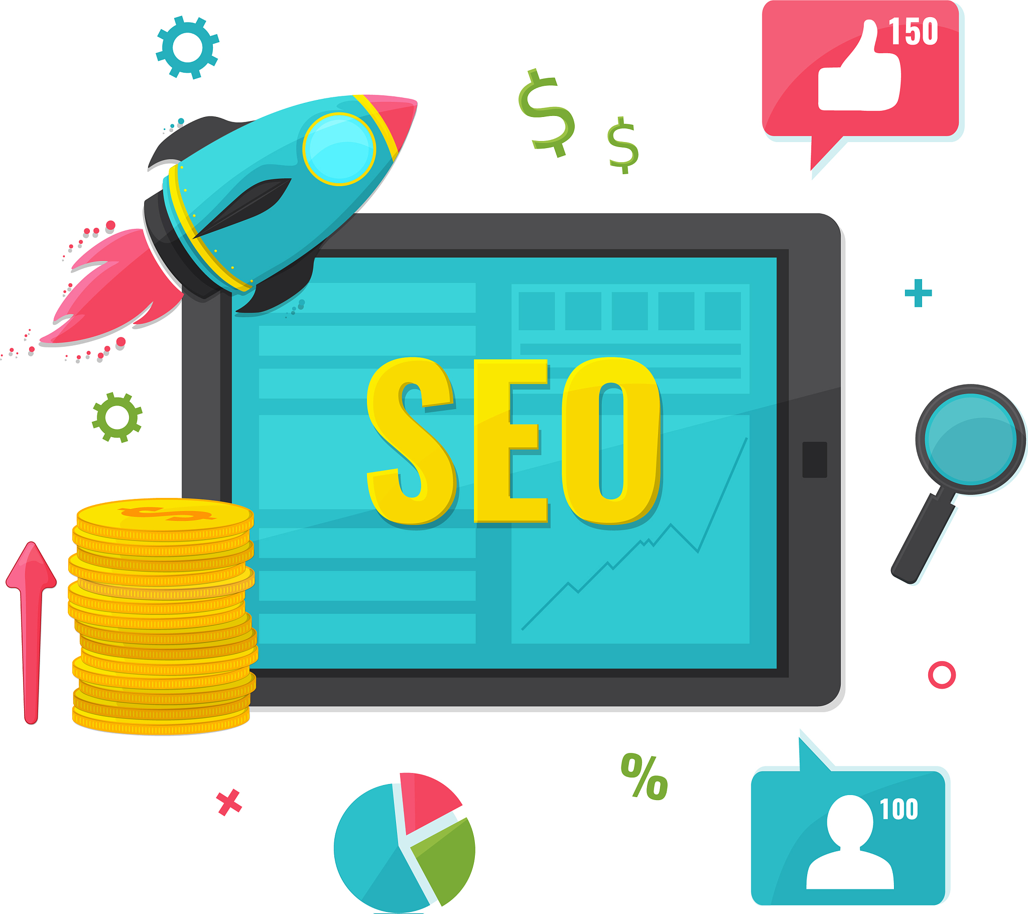 seo online marketing concept