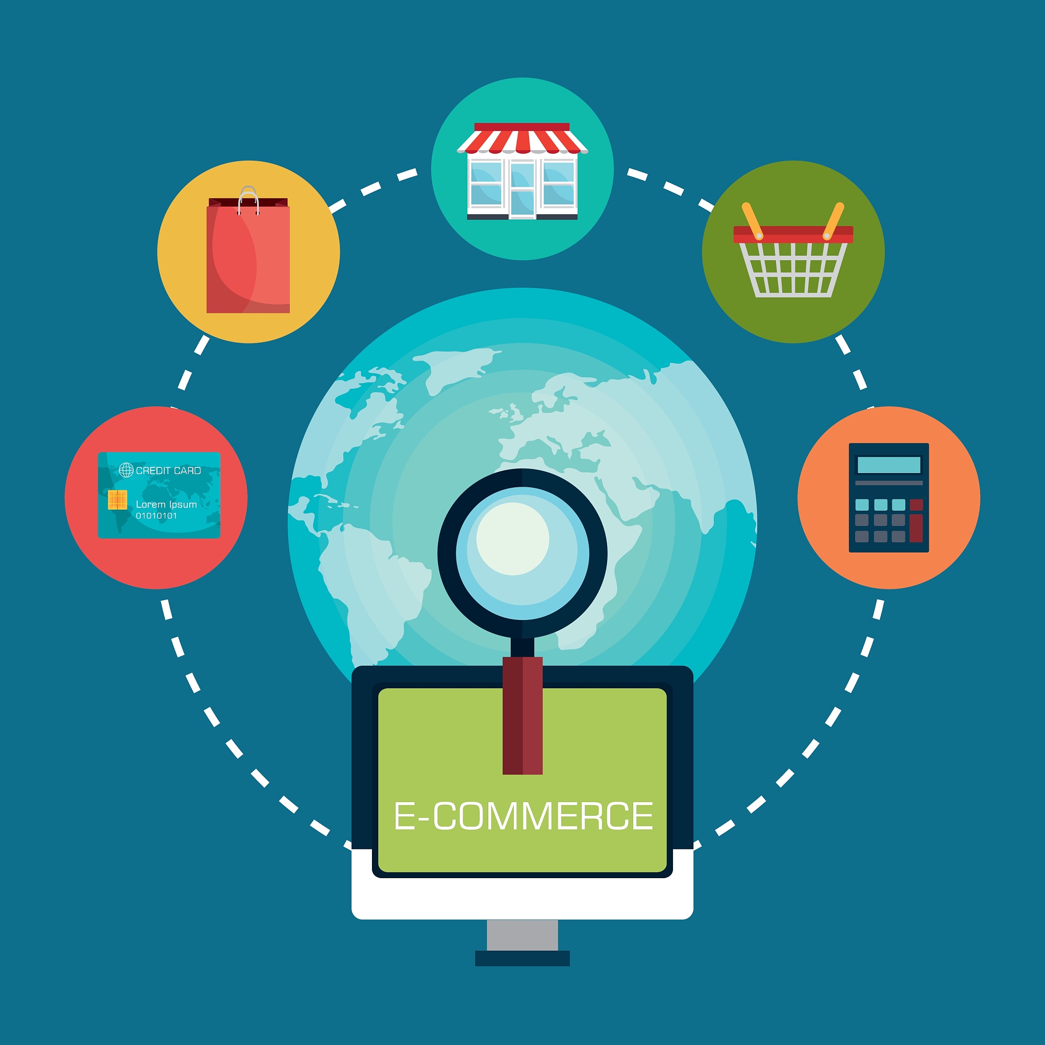 ecommerceshopping and marketing design