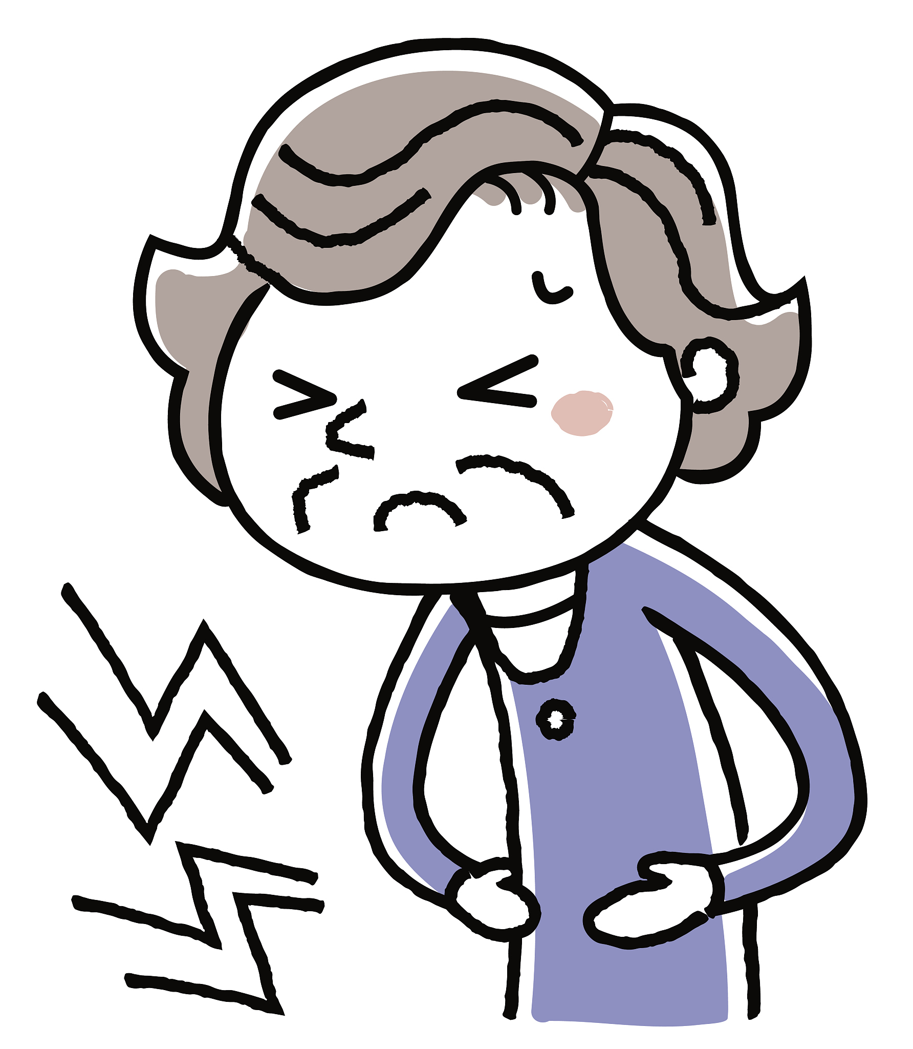 senior women: abdominal pain