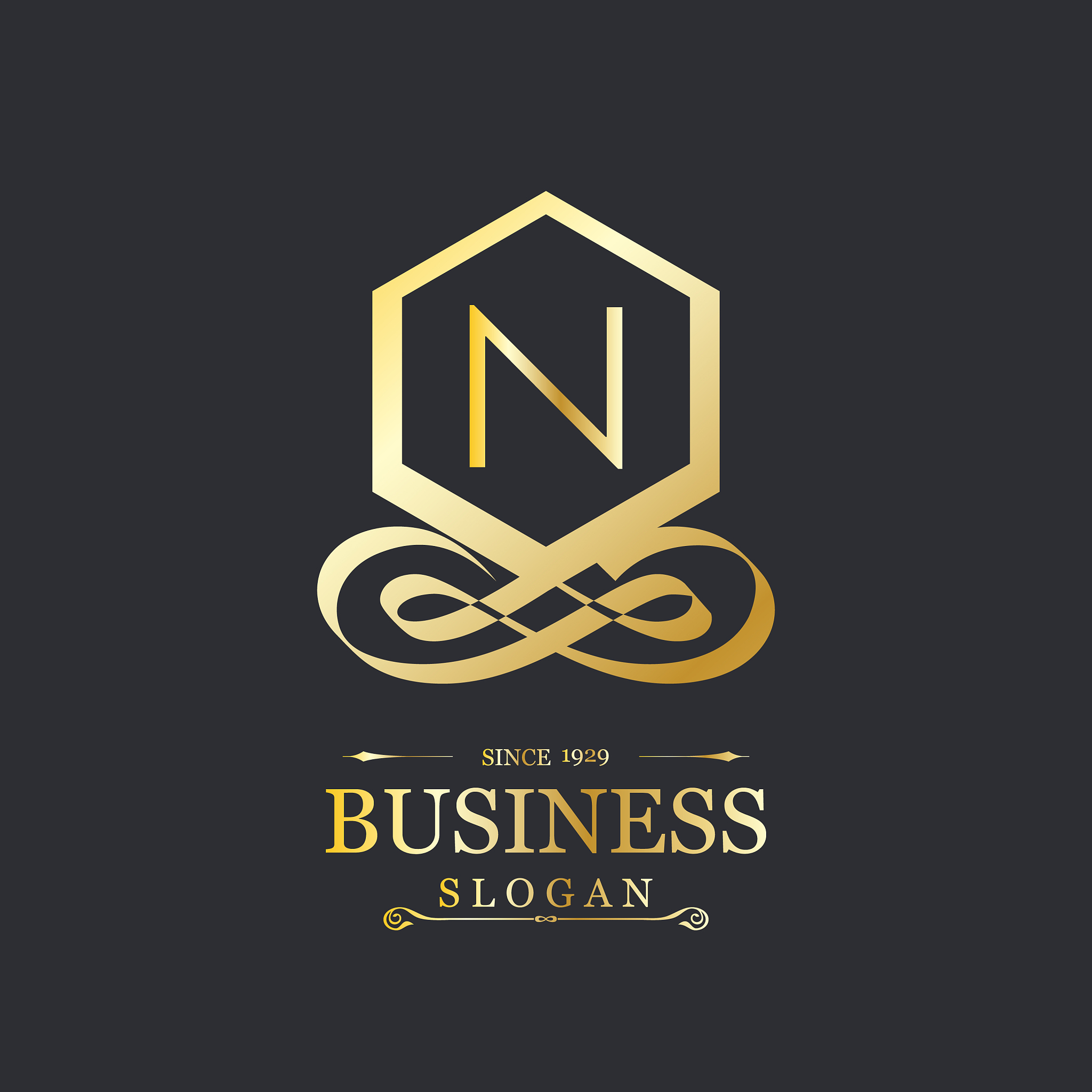 alphabetical logo design and typography