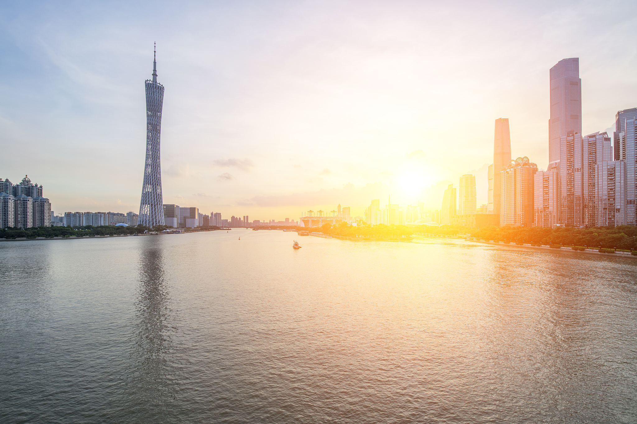 中国广州城市风光