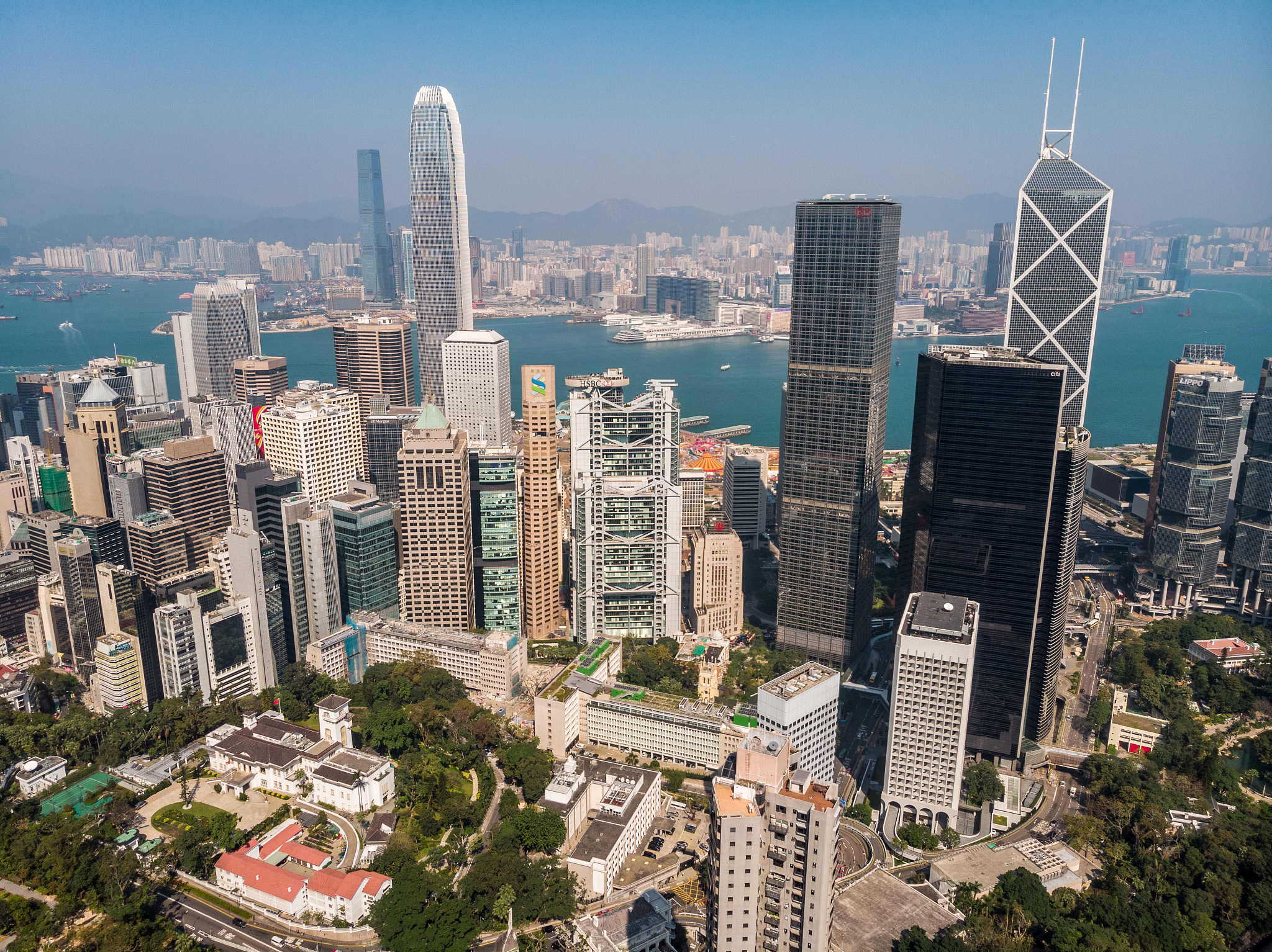 hong kong central business district