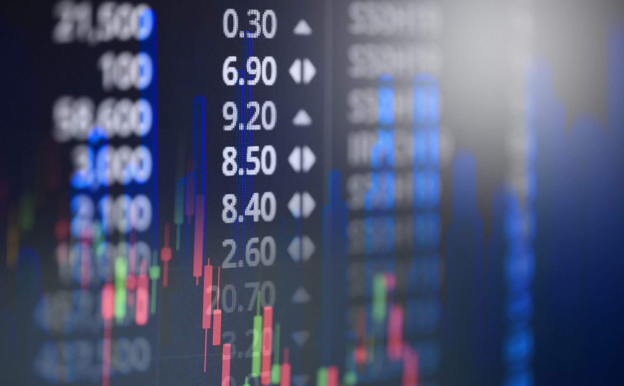 stock exchange market or forex trading graph analysis investment