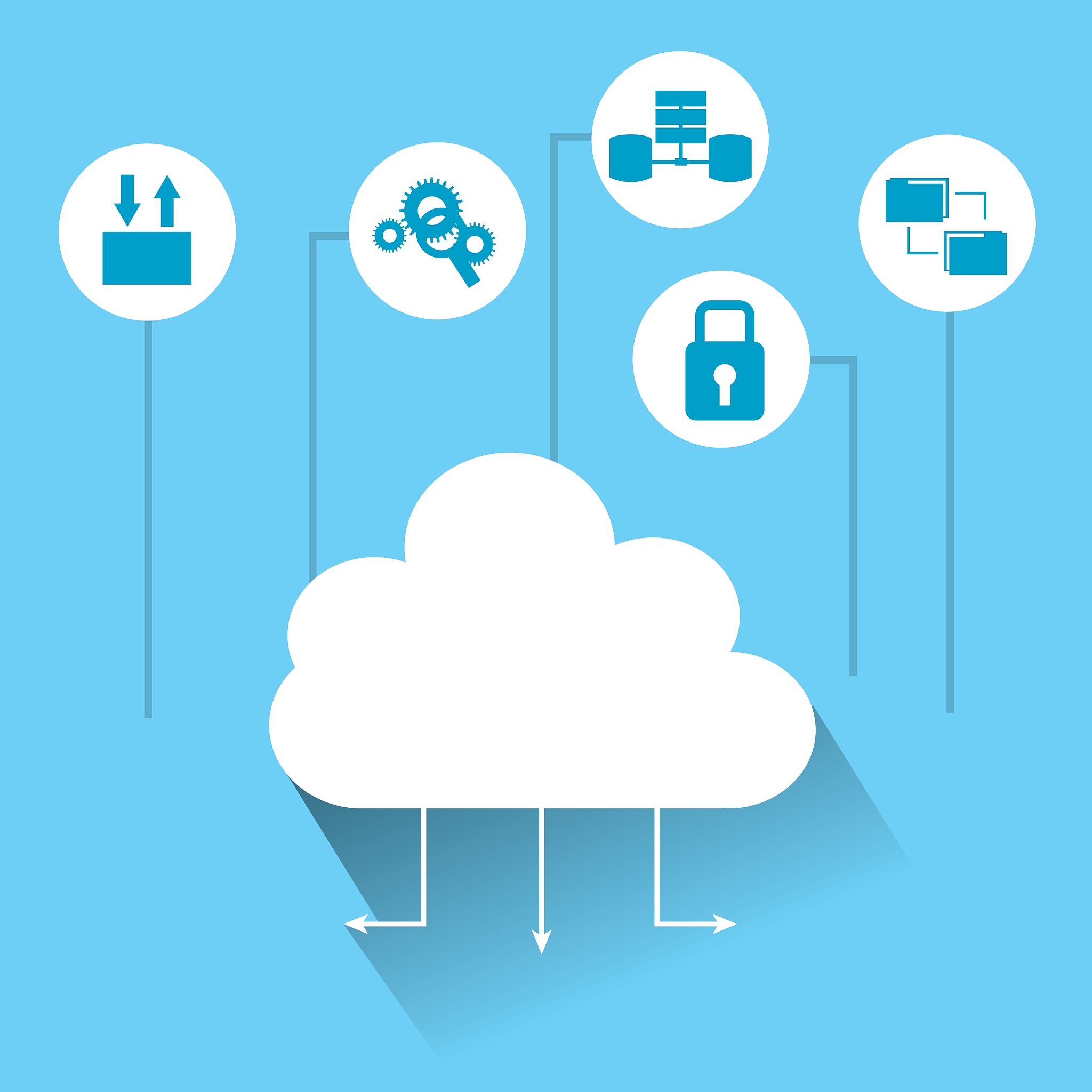 business set isometrics icons