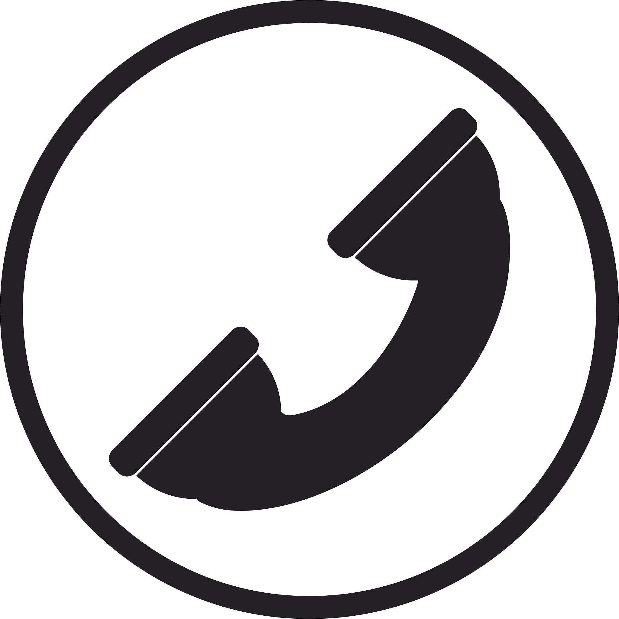 phone sign icon