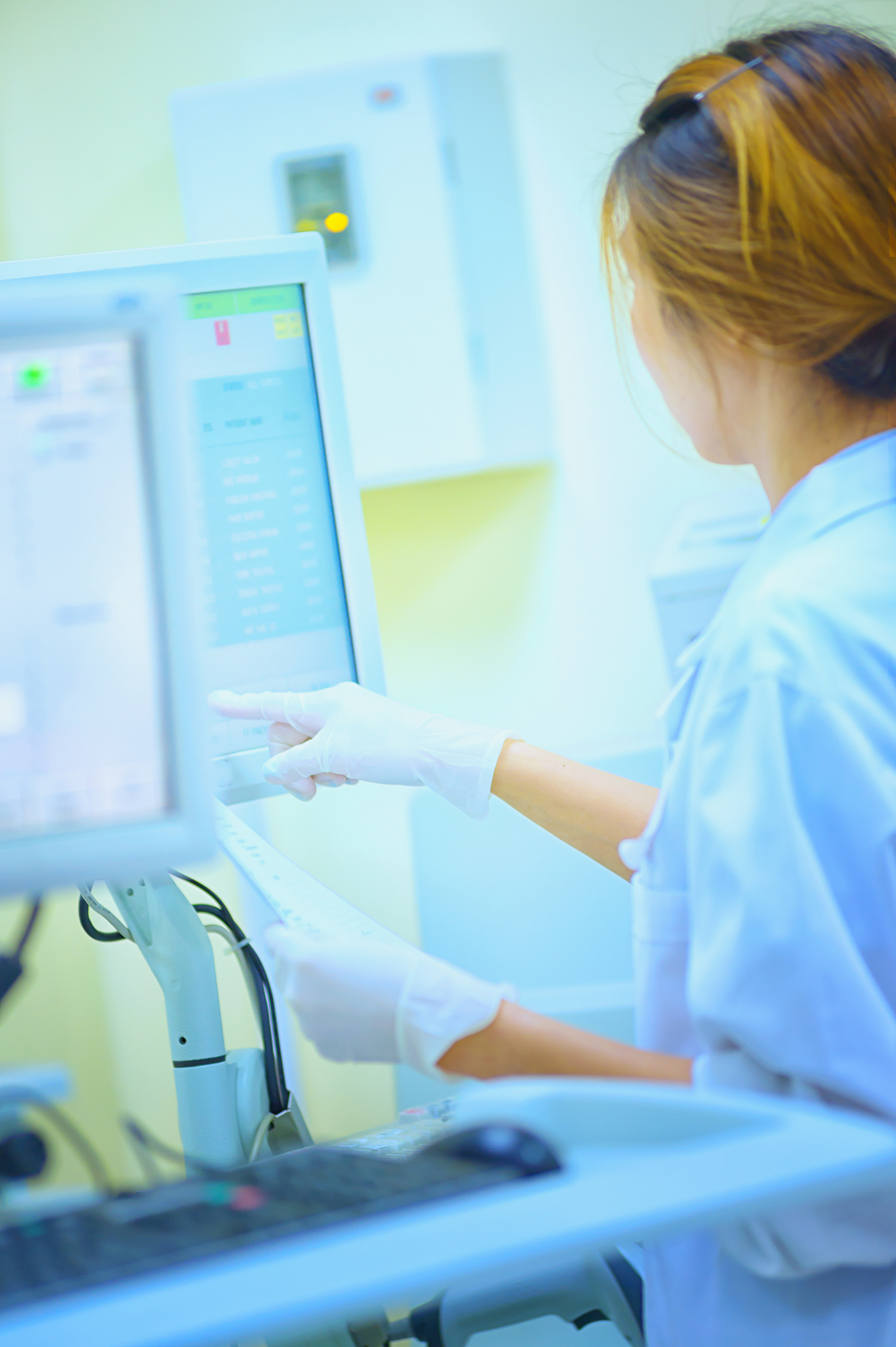 asia women working in laborytory at hospital