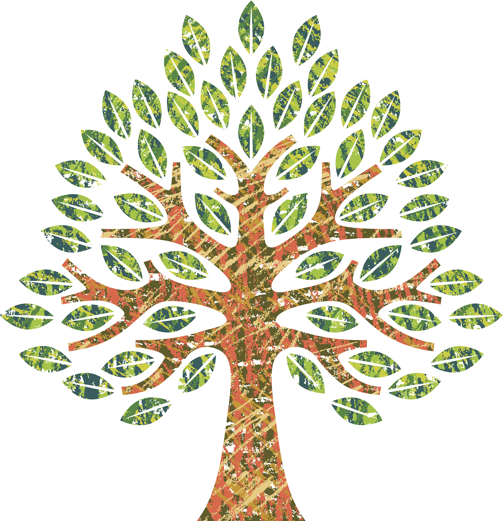 scribble big simple tree