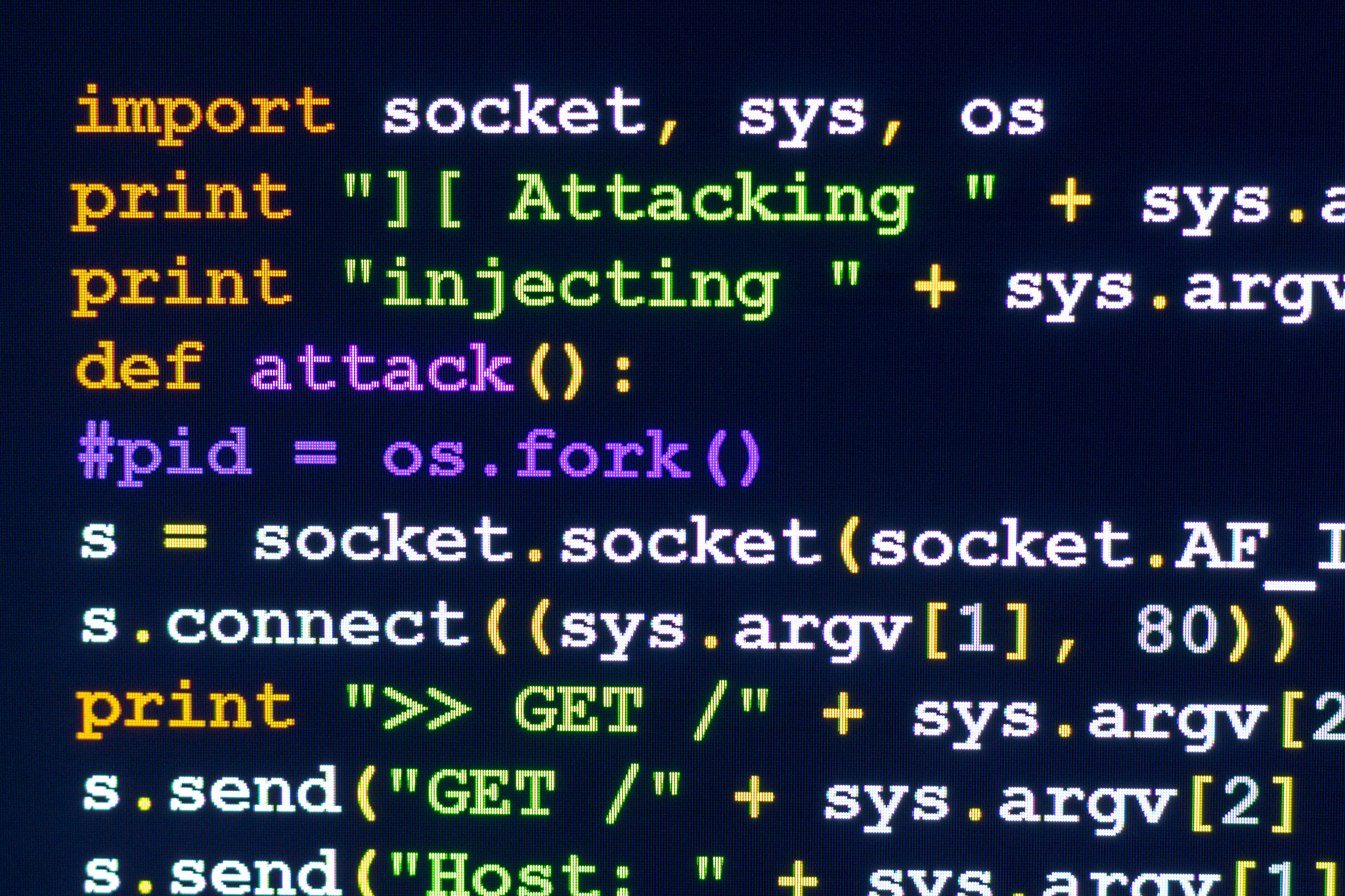 conceptual cyber attack code