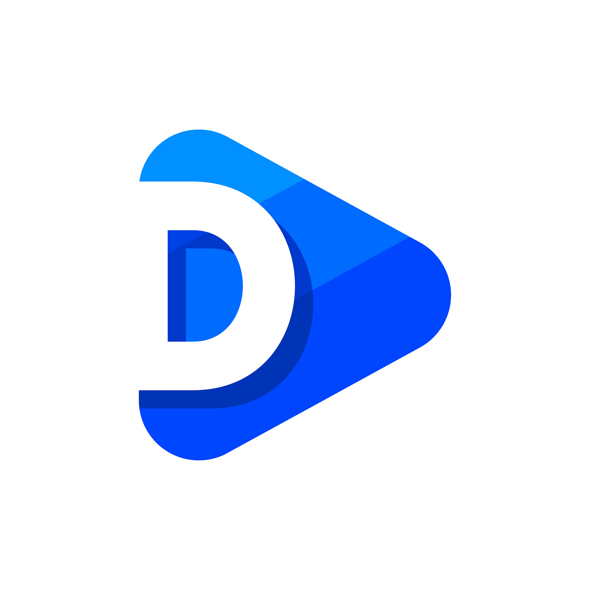 logo letter d triangle