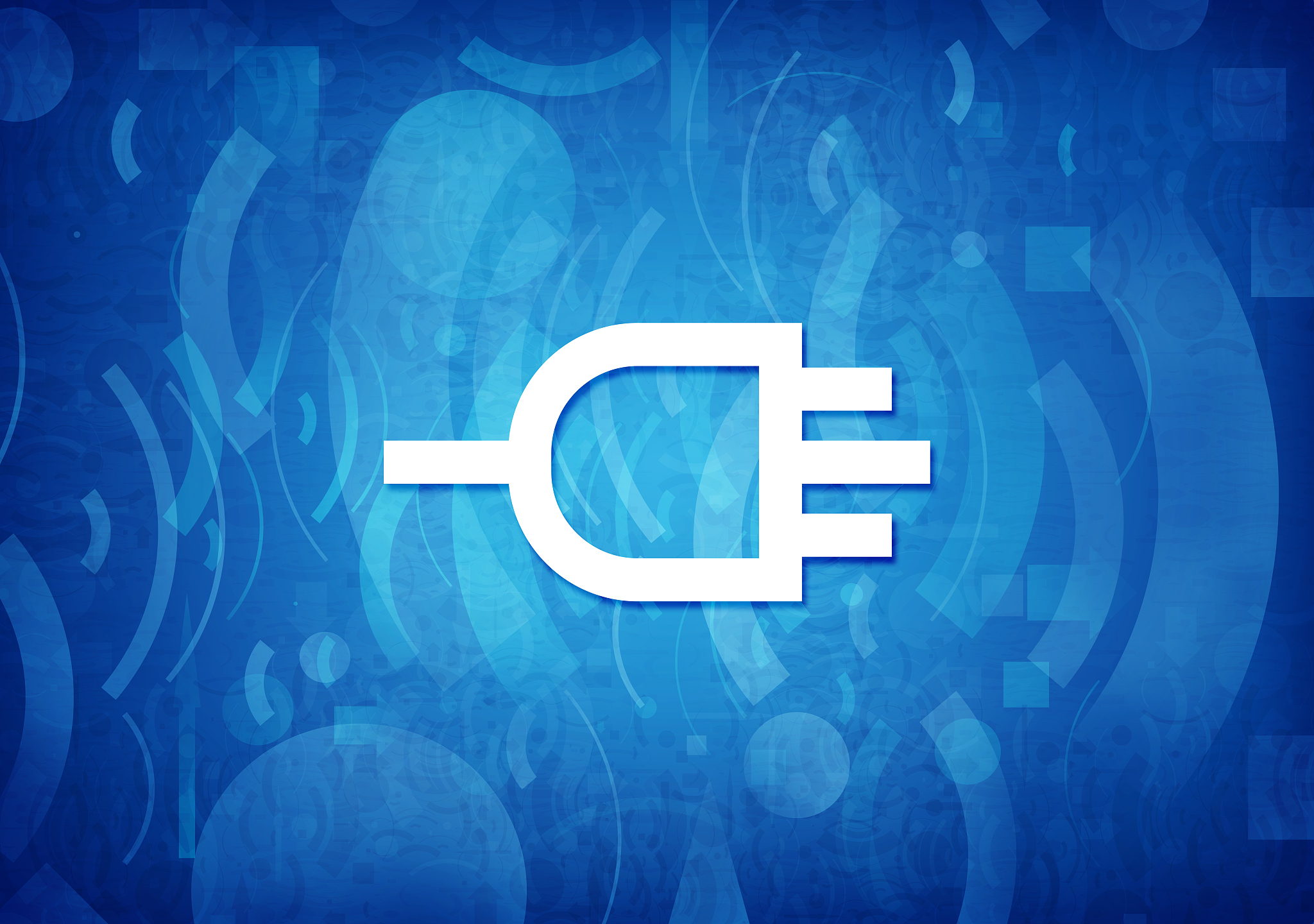 connect icon cyan blue background