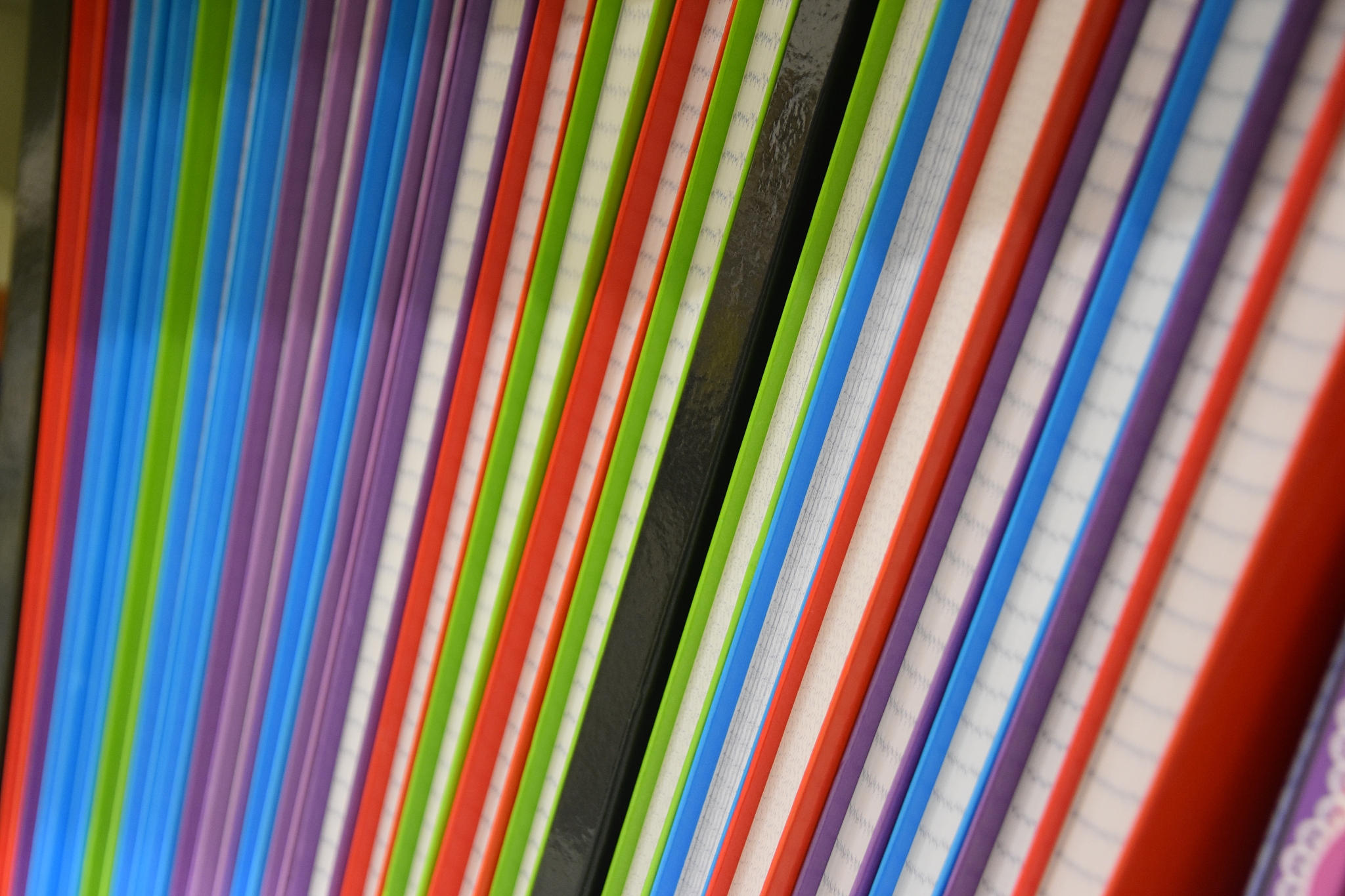 colorful notebooks