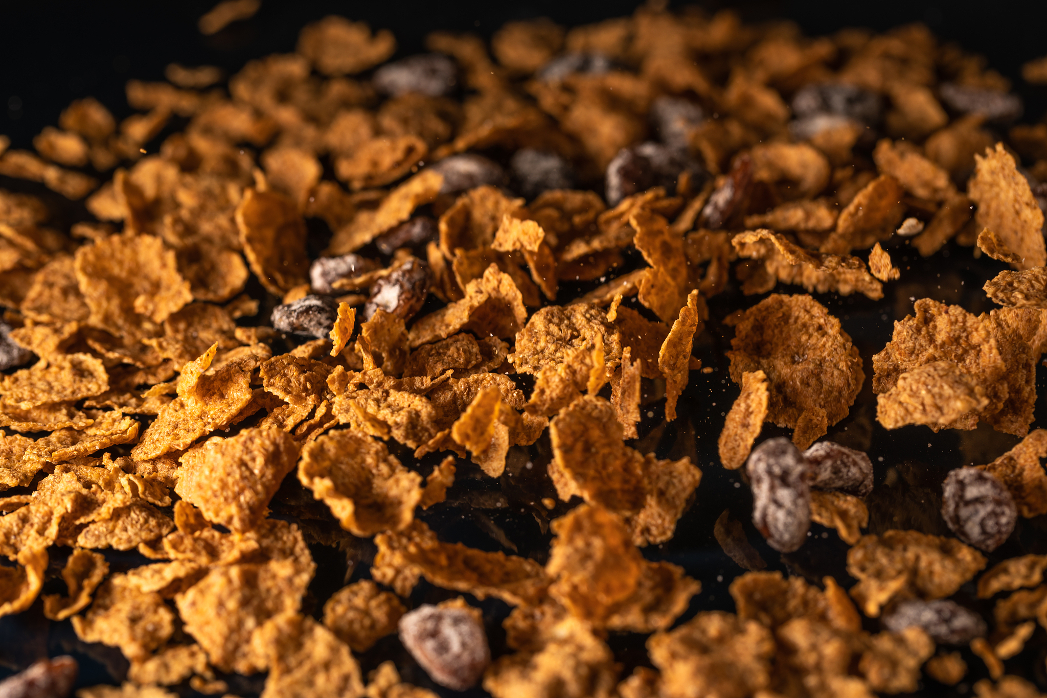 raisin wheat bran cereal taken in high speed'n