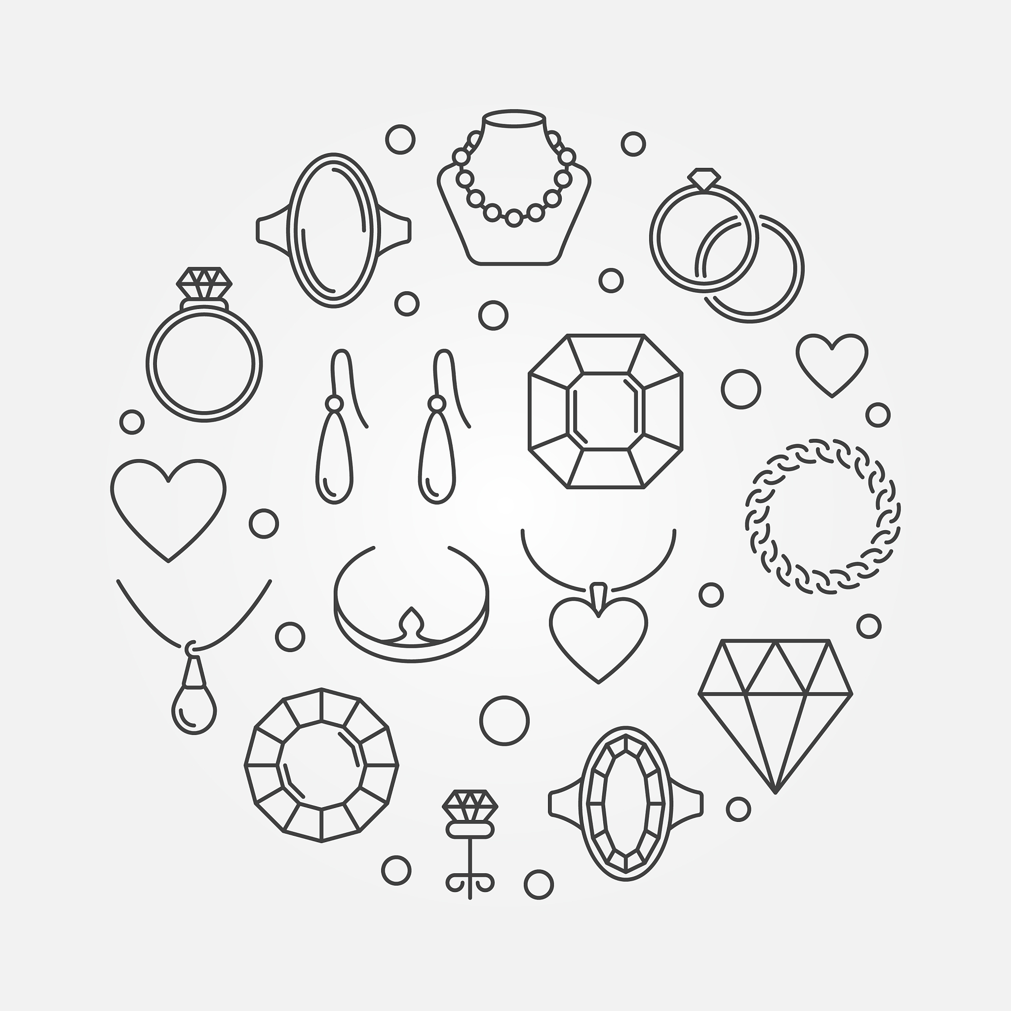 常用的首饰专业模板包括圆形模板吗