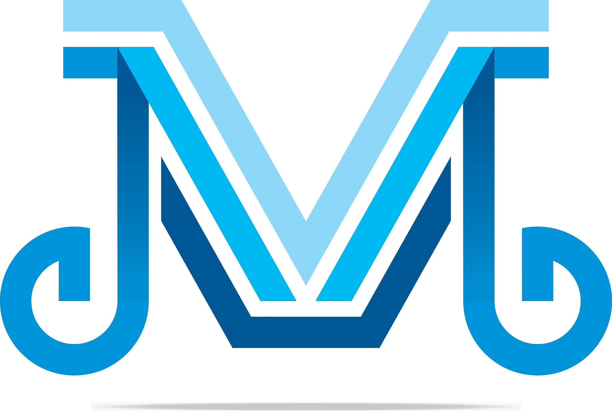 logo abstract lettering m alphabet icon design