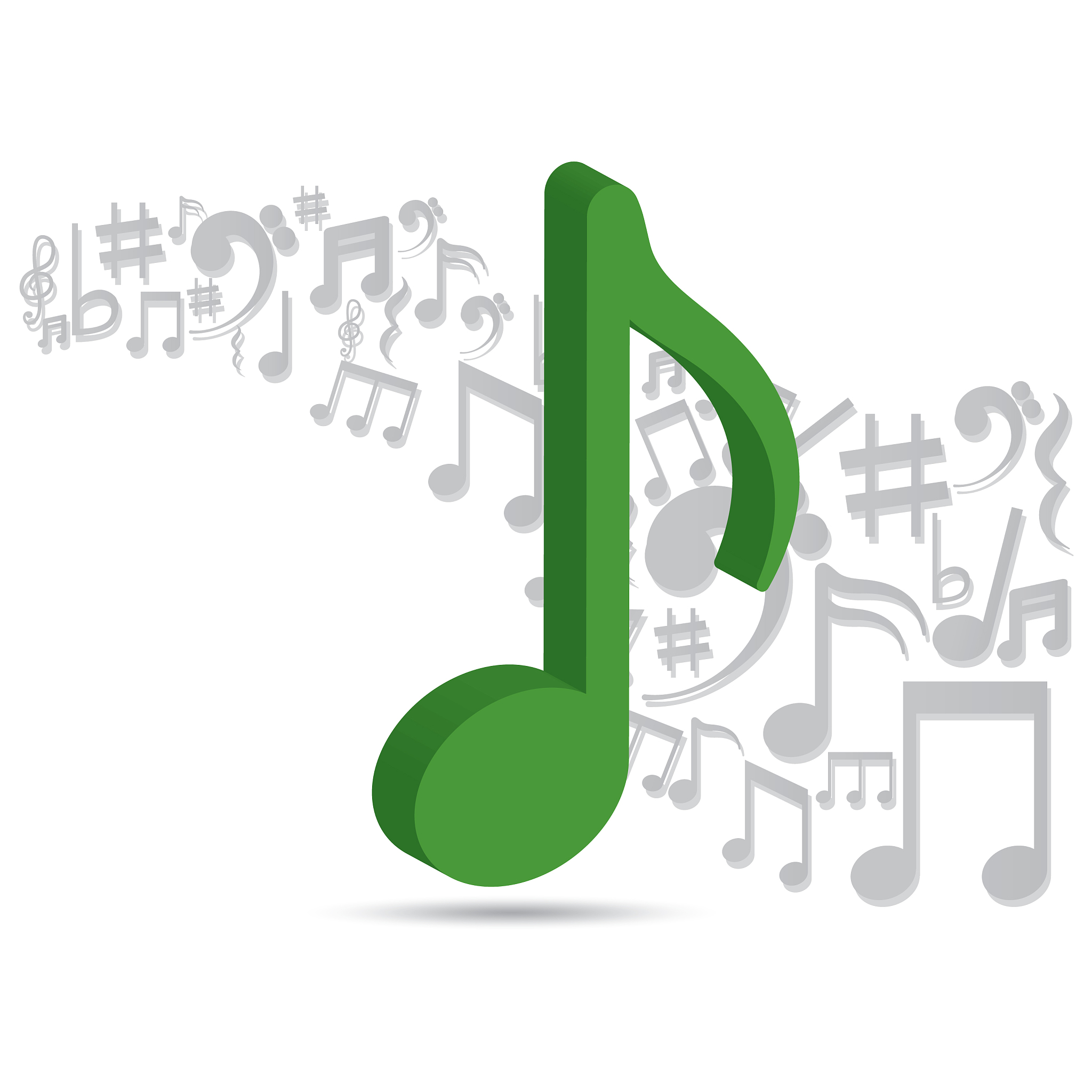 music notes sound art