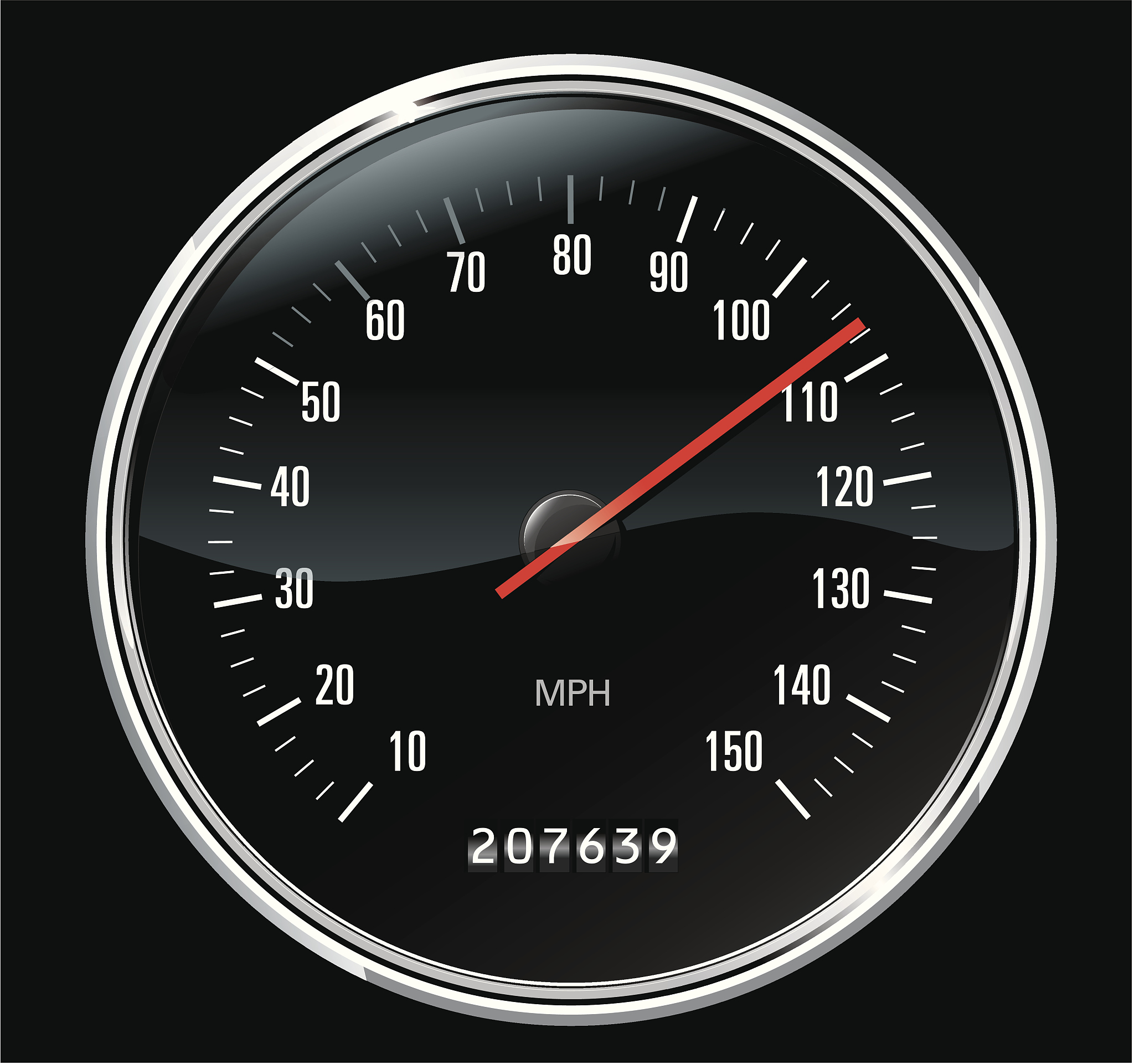 classic sport speedometer