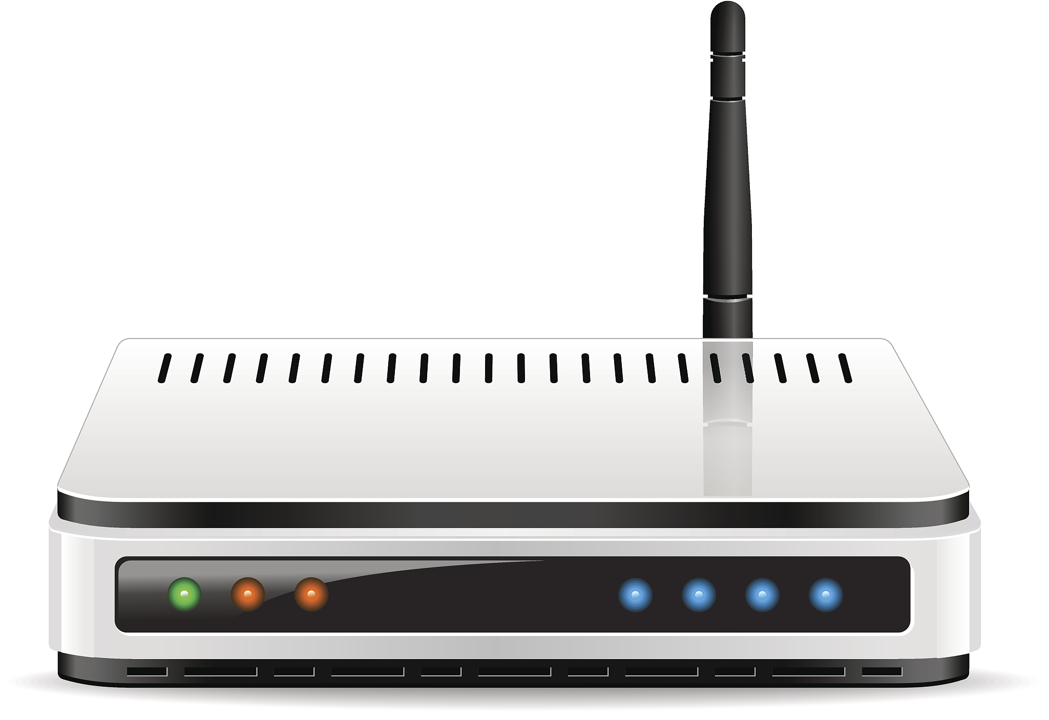 wi-fi router detailed realistic vector