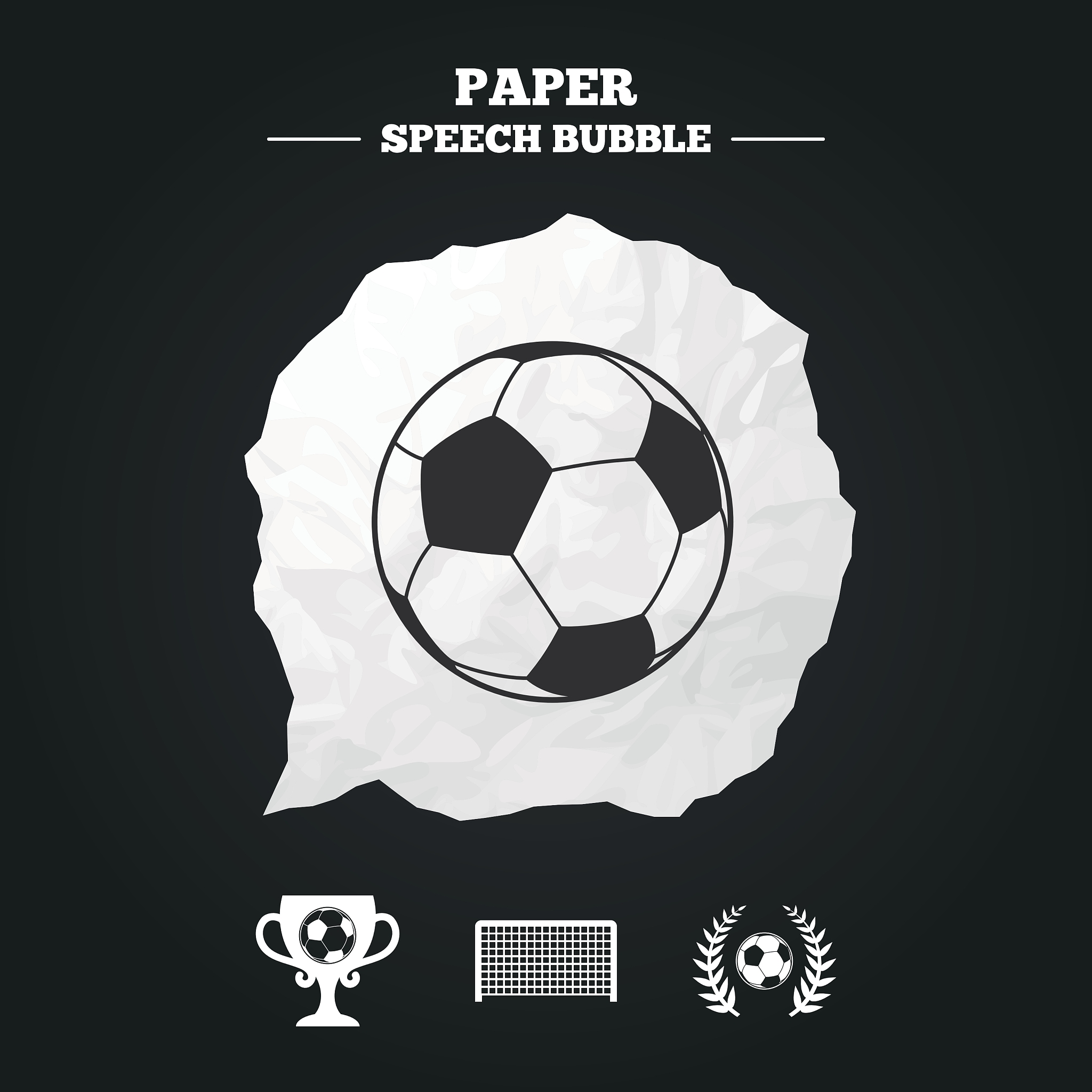 football icons soccer ball sport