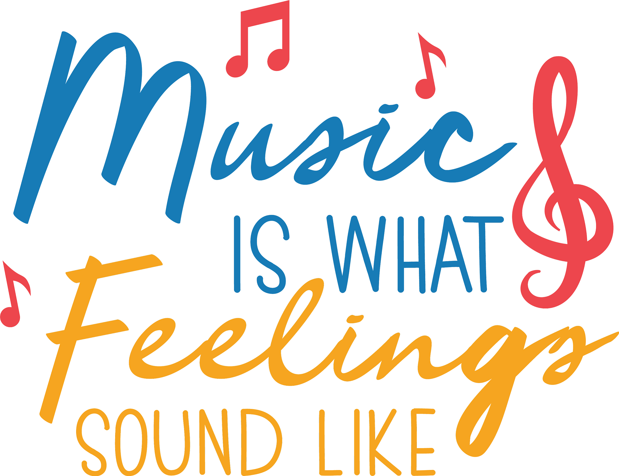 music quote lettering typography