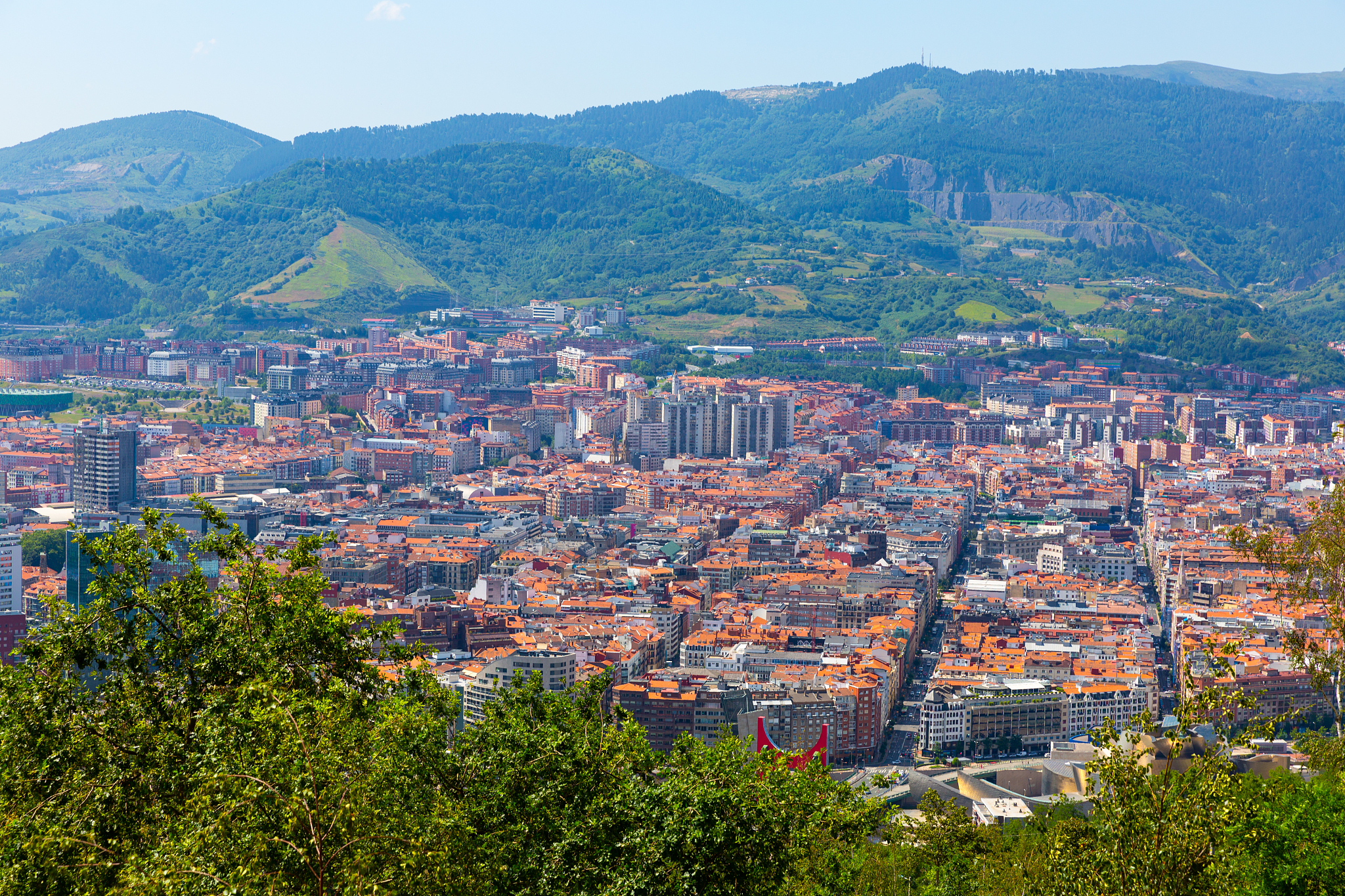 general view of bilbao
